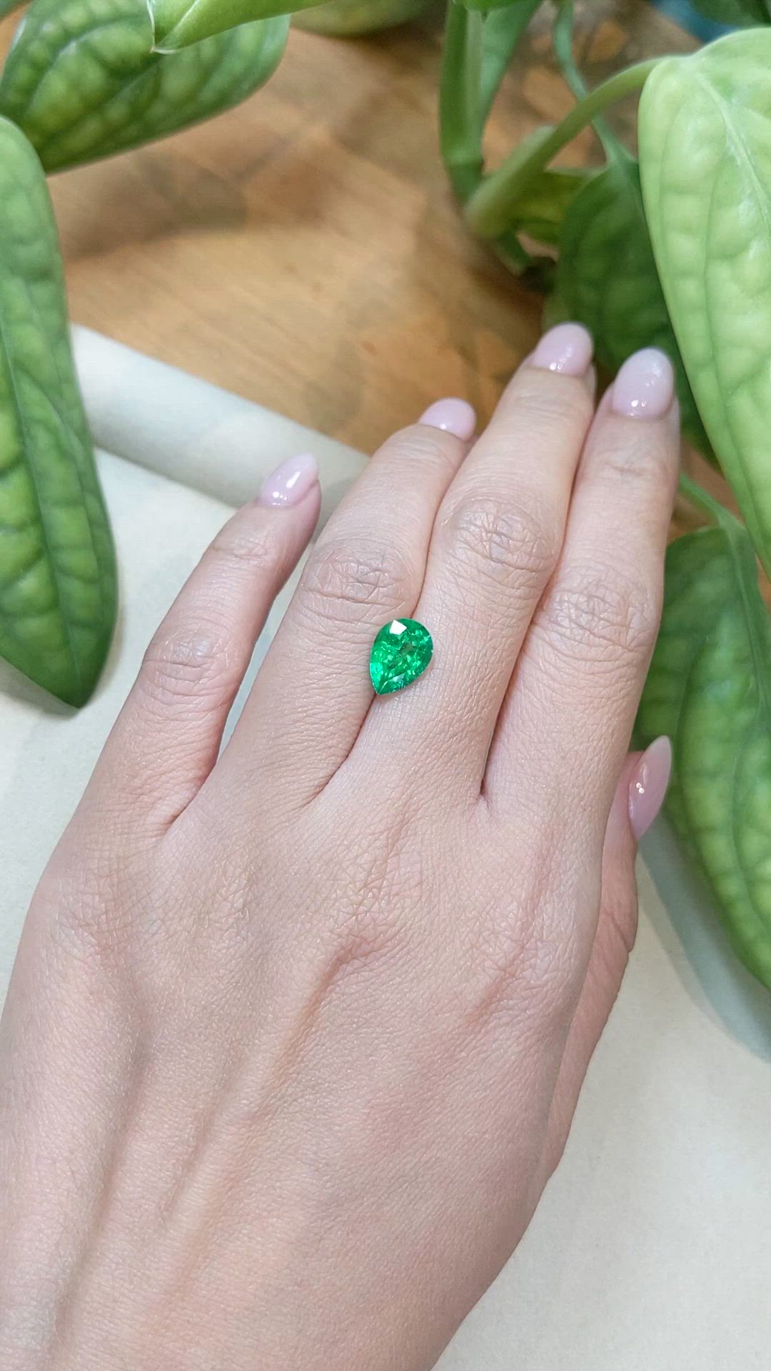 1.90 Ct. Emerald from Zambia Size Video