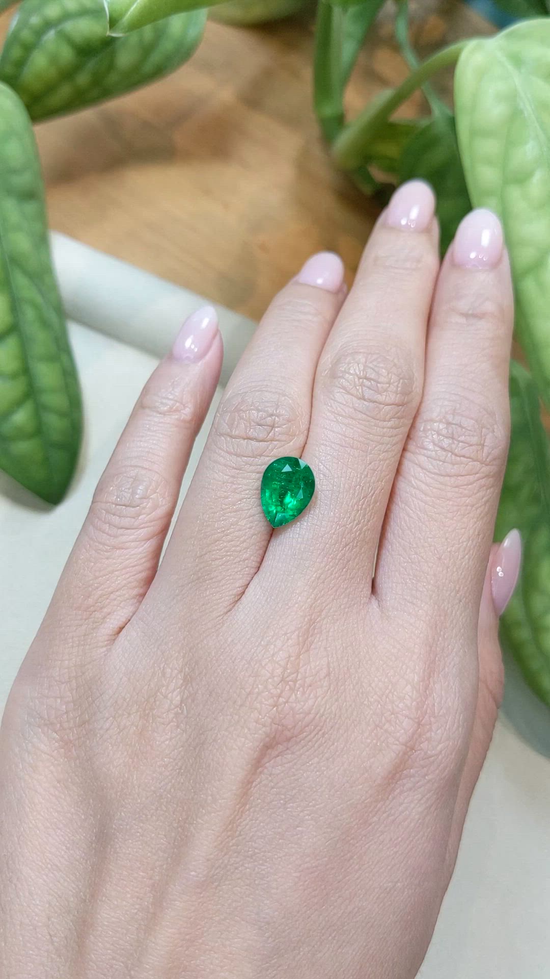 2.52 Ct. Emerald from Zambia Size Video