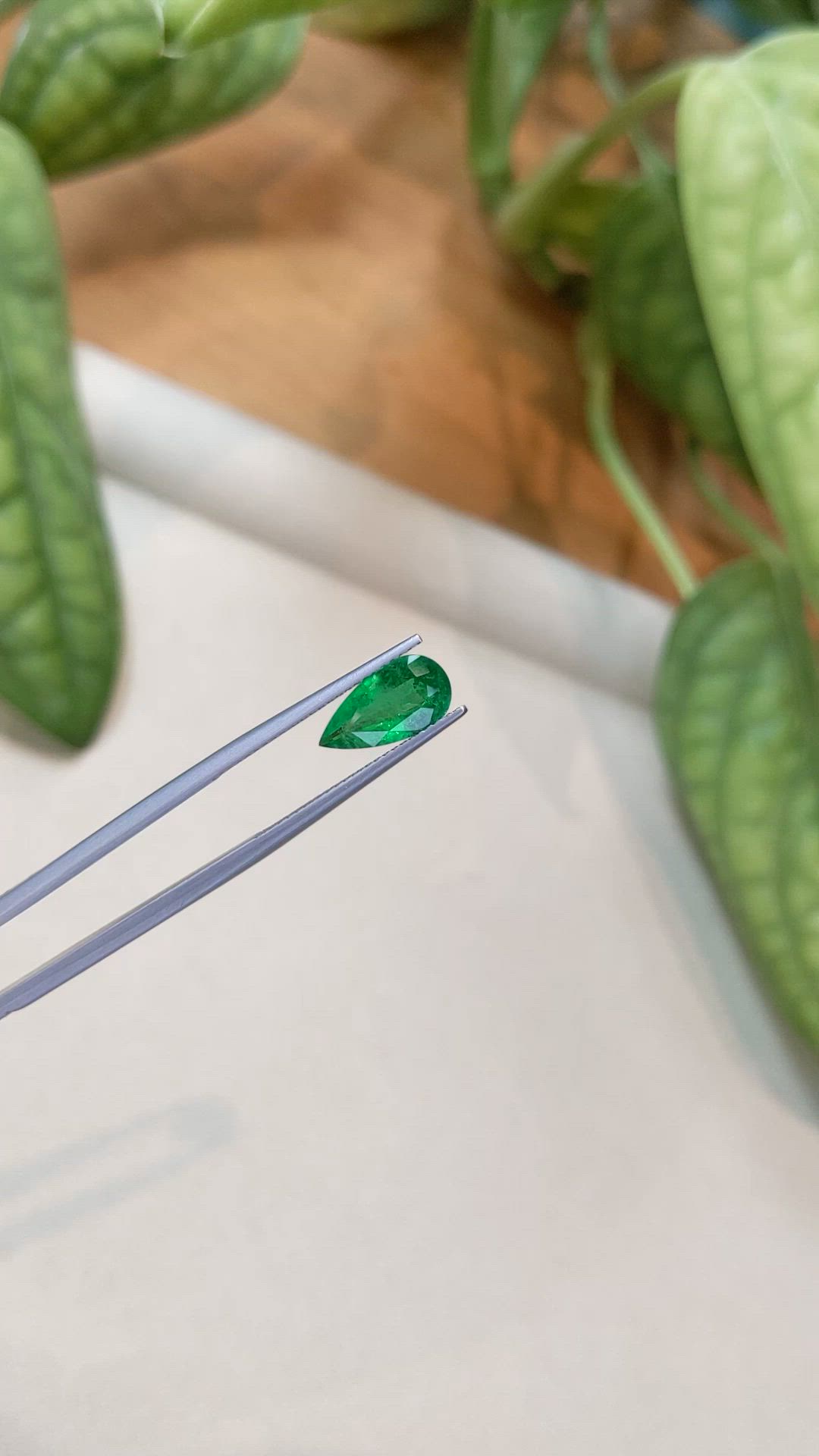 1.58 Ct. Emerald from Zambia Size Video
