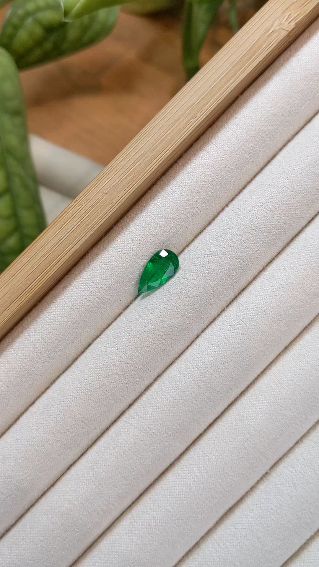 1.58 Ct. Emerald from Zambia Size Video