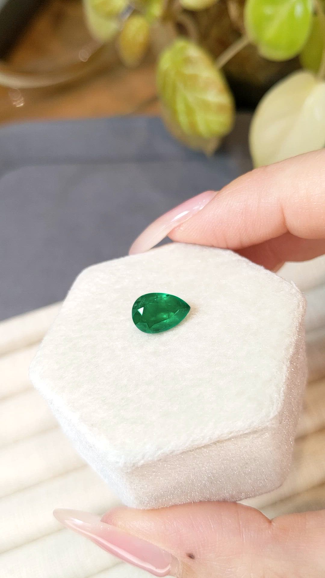 1.74 Ct. Emerald from Zambia Size Video