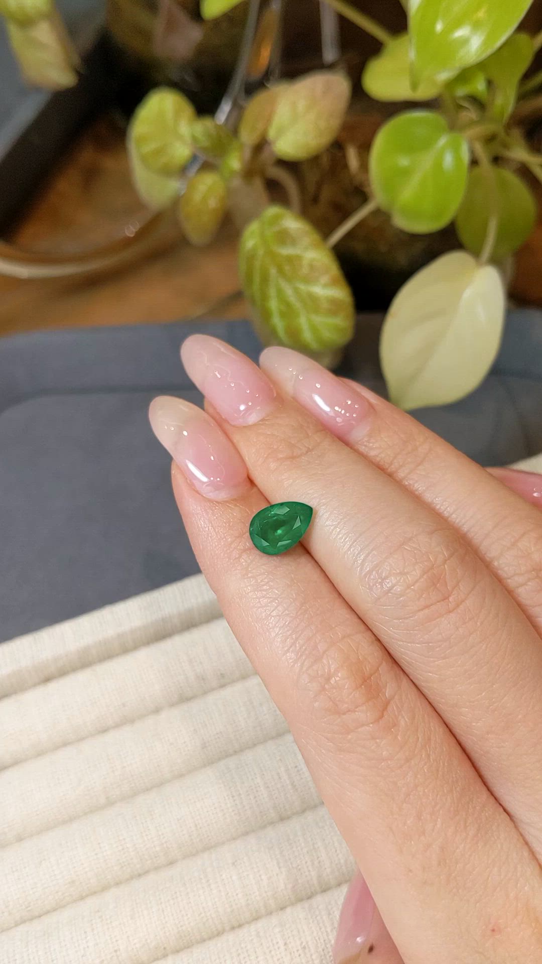 1.74 Ct. Emerald from Zambia Size Video