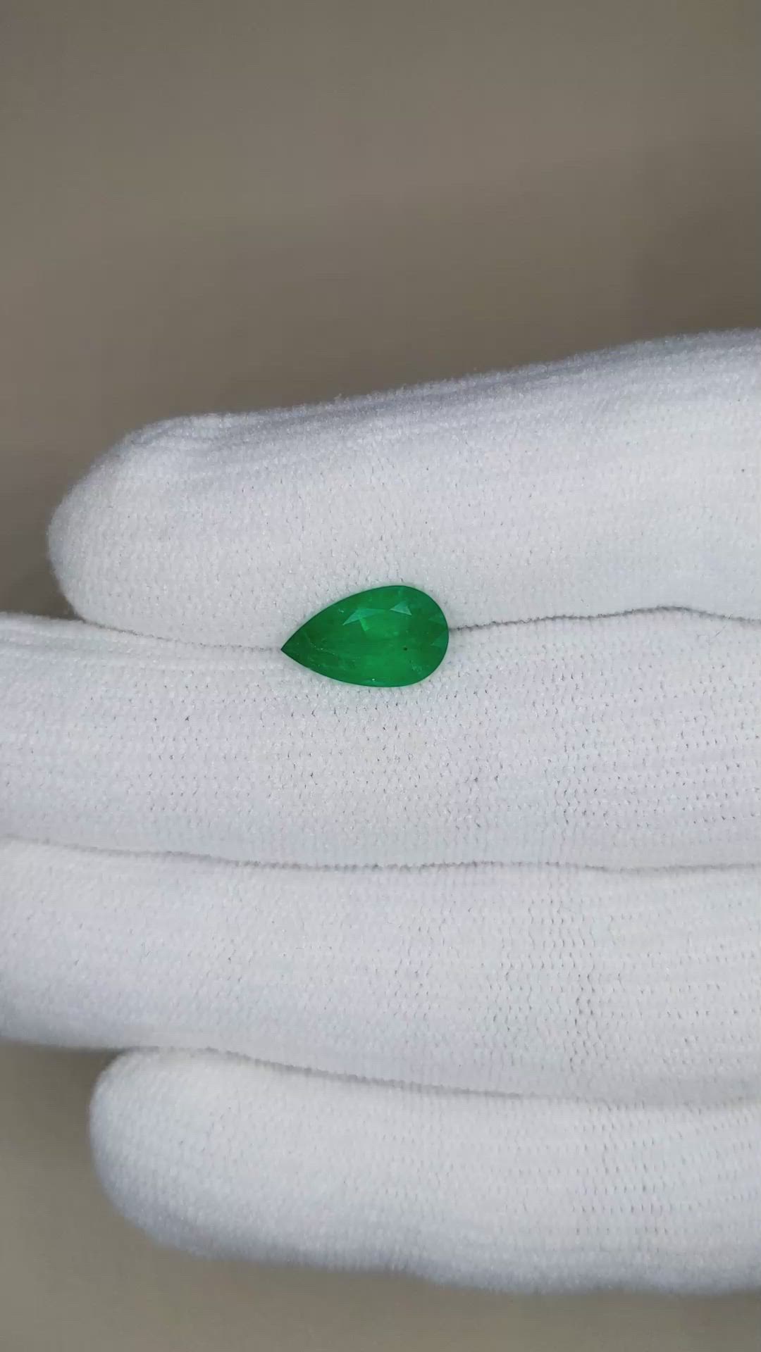 1.87 Ct. Emerald from Zambia Size Video