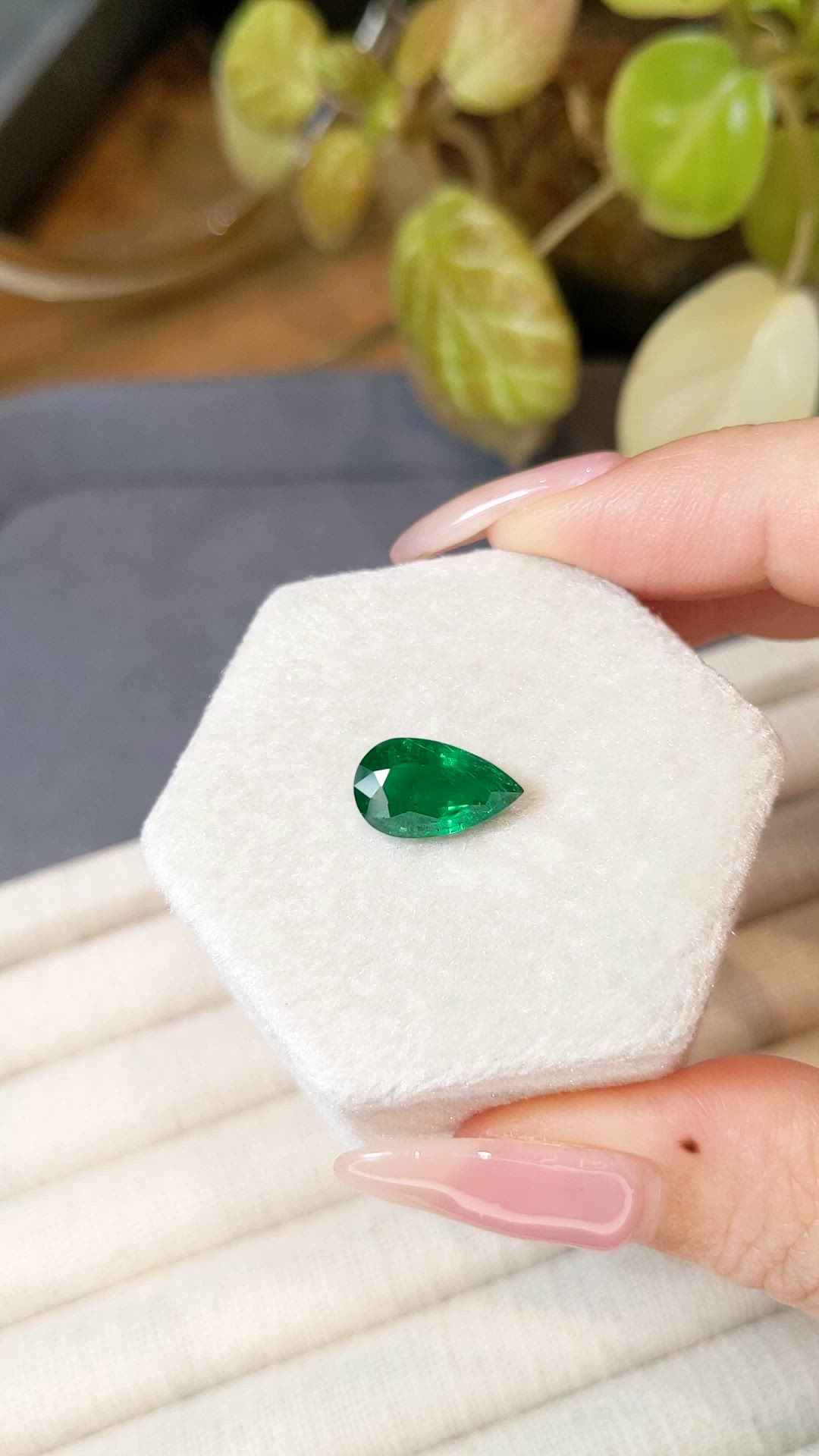 2.56 Ct. Emerald from Zambia Size Video