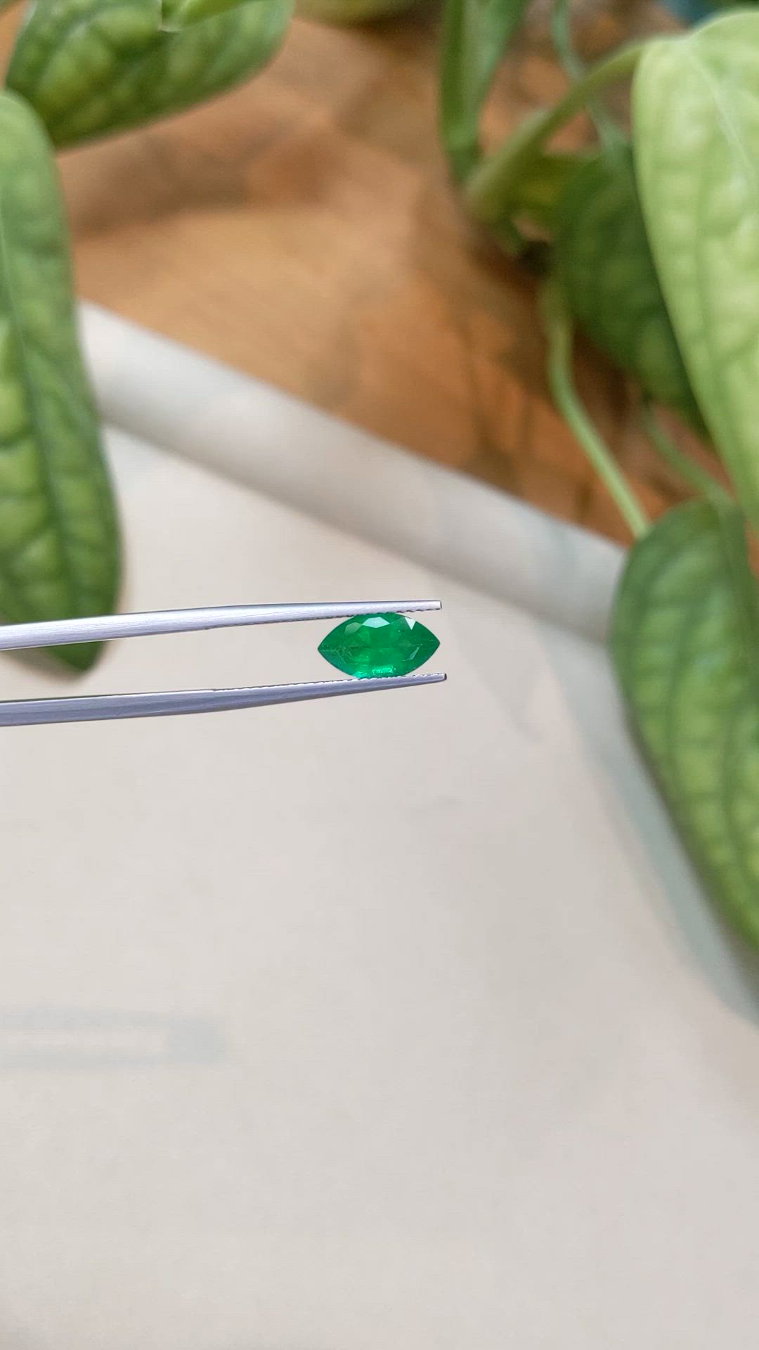 1.40 Ct. Emerald from Zambia Size Video