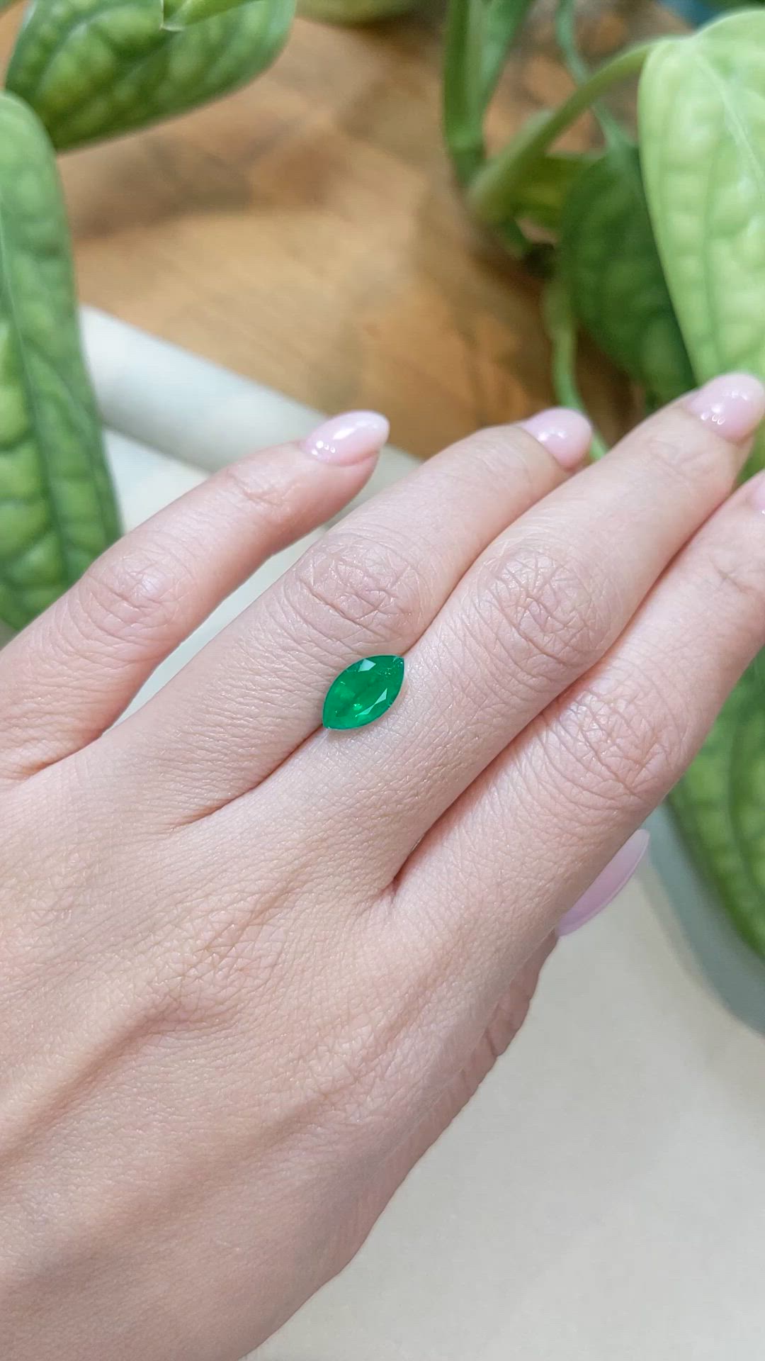 1.40 Ct. Emerald from Zambia Size Video
