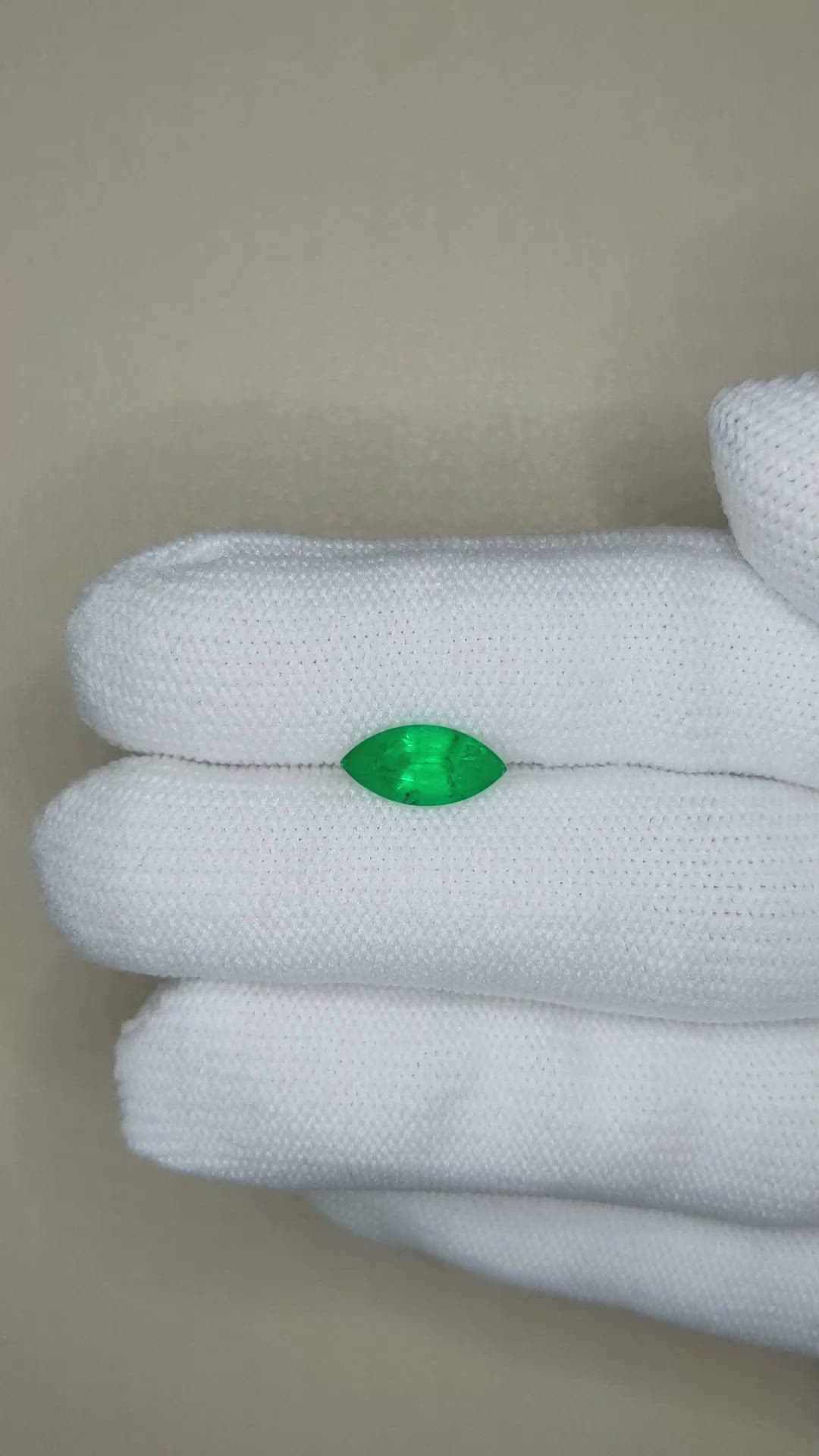 1.19 Ct. Emerald from Zambia Size Video