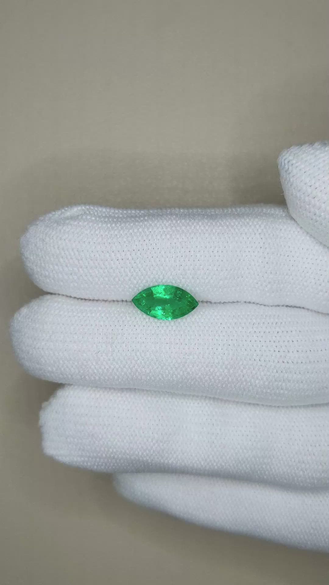 1.16 Ct. Emerald from Zambia Size Video