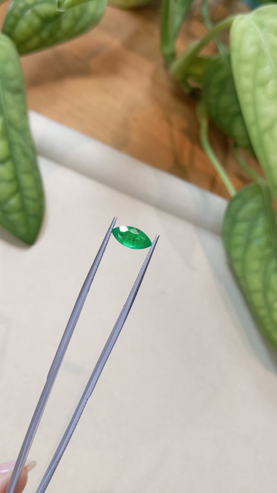 1.16 Ct. Emerald from Zambia Size Video