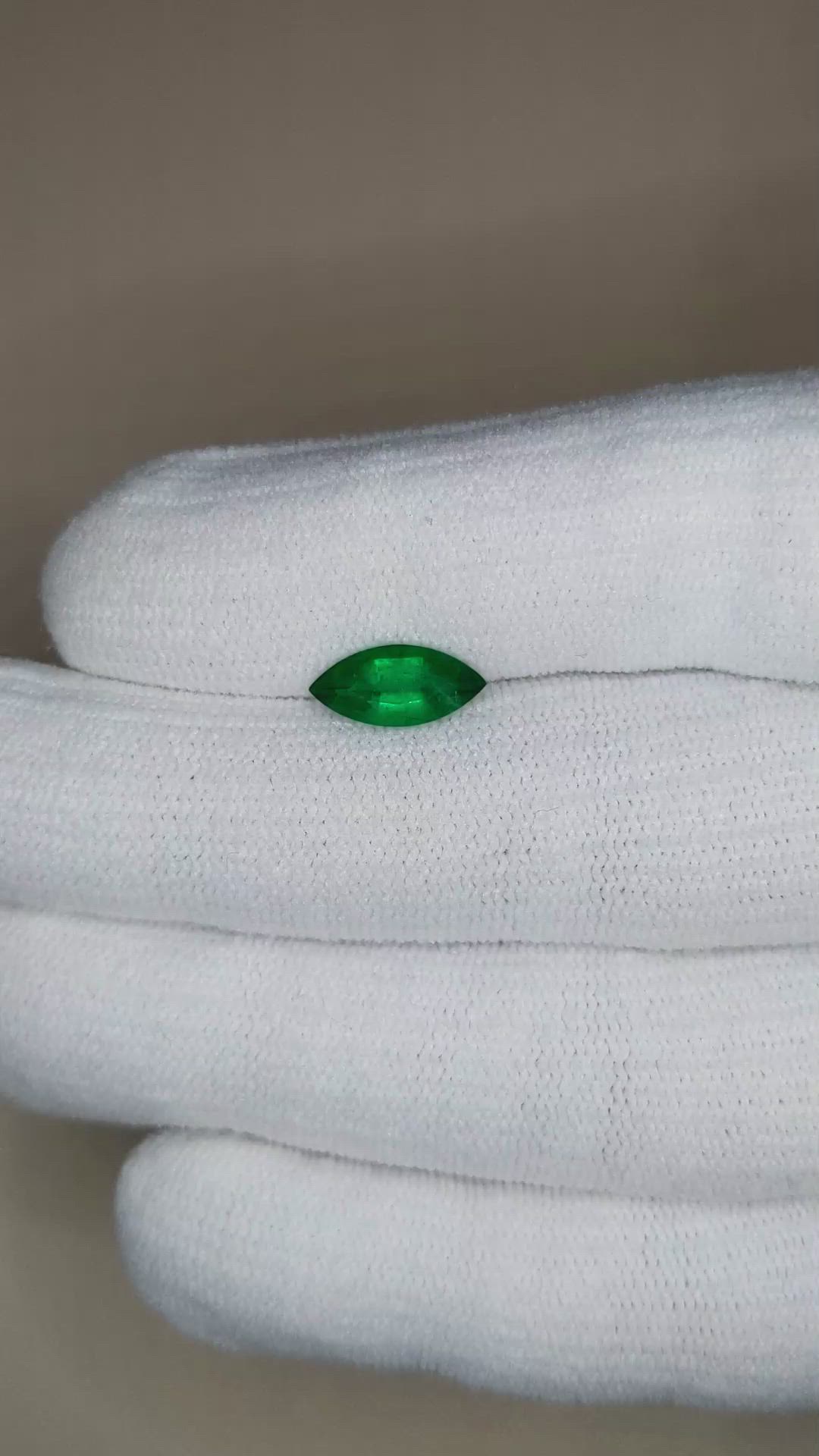 1.19 Ct. Emerald from Zambia Size Video