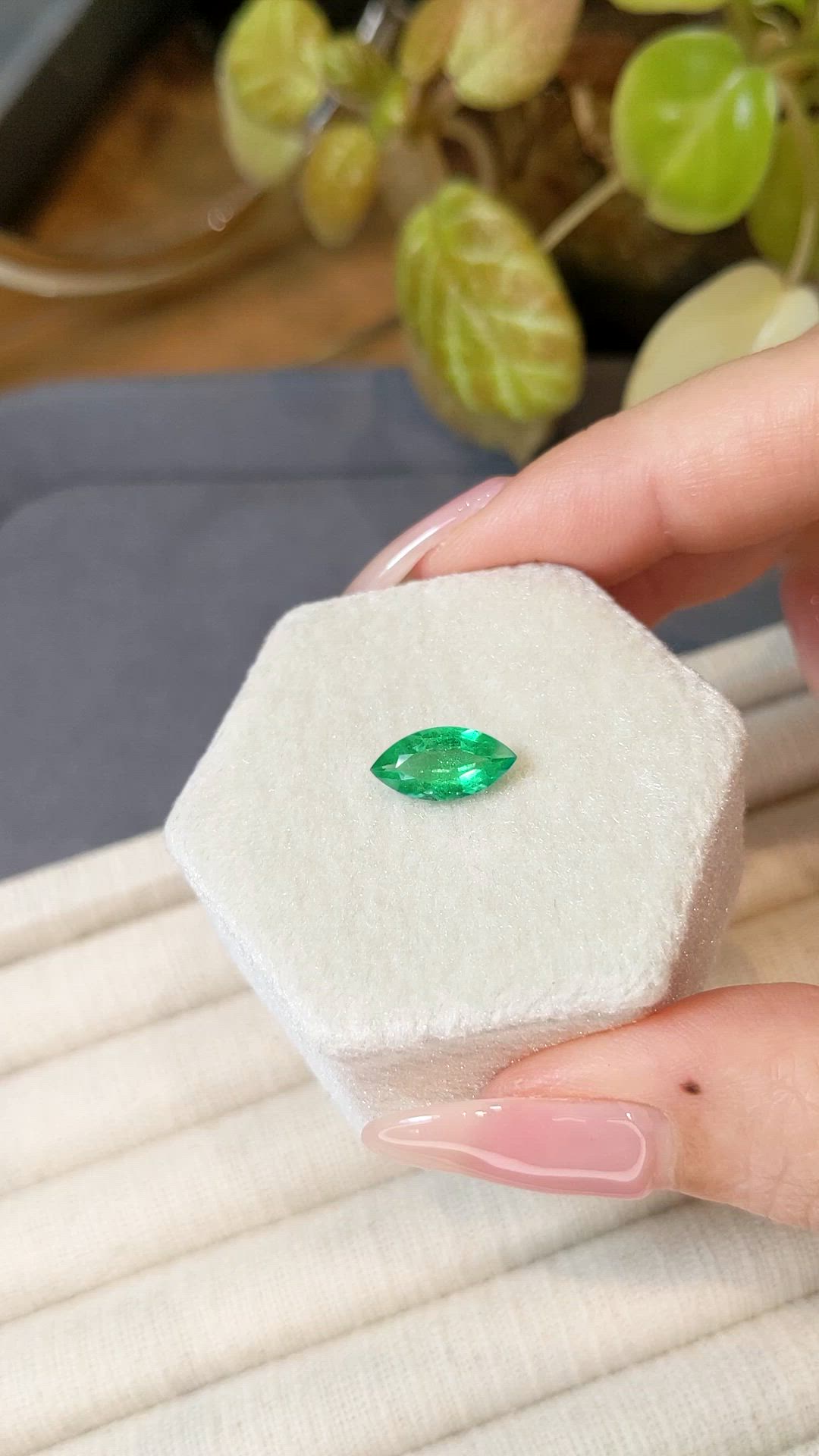1.37 Ct. Emerald from Zambia Size Video