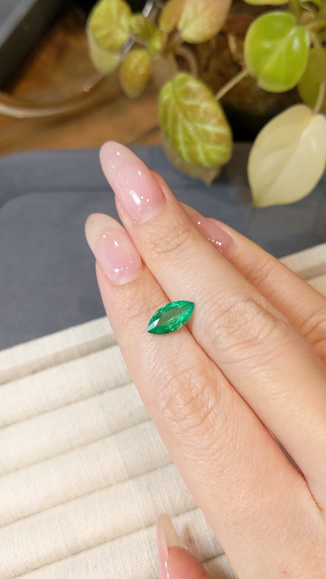 1.37 Ct. Emerald from Zambia Size Video