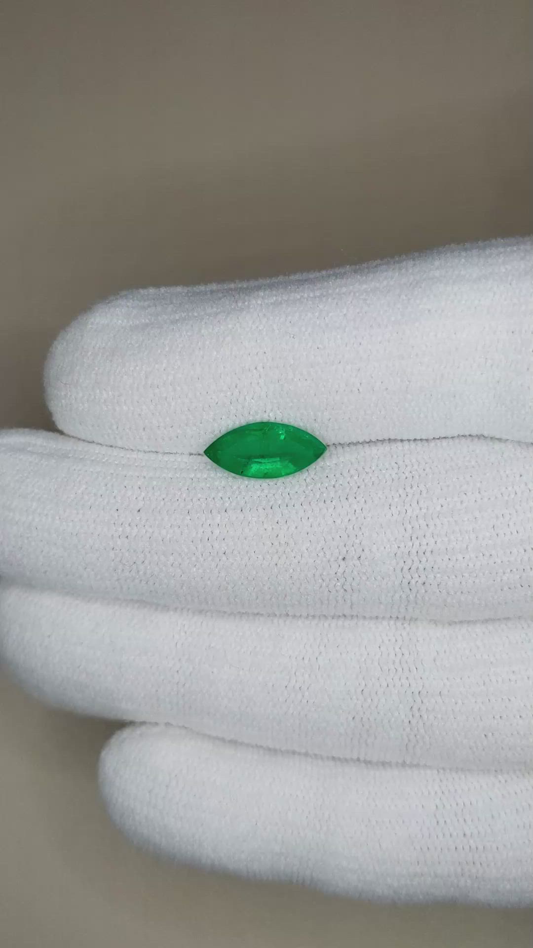 1.43 Ct. Emerald from Zambia Size Video