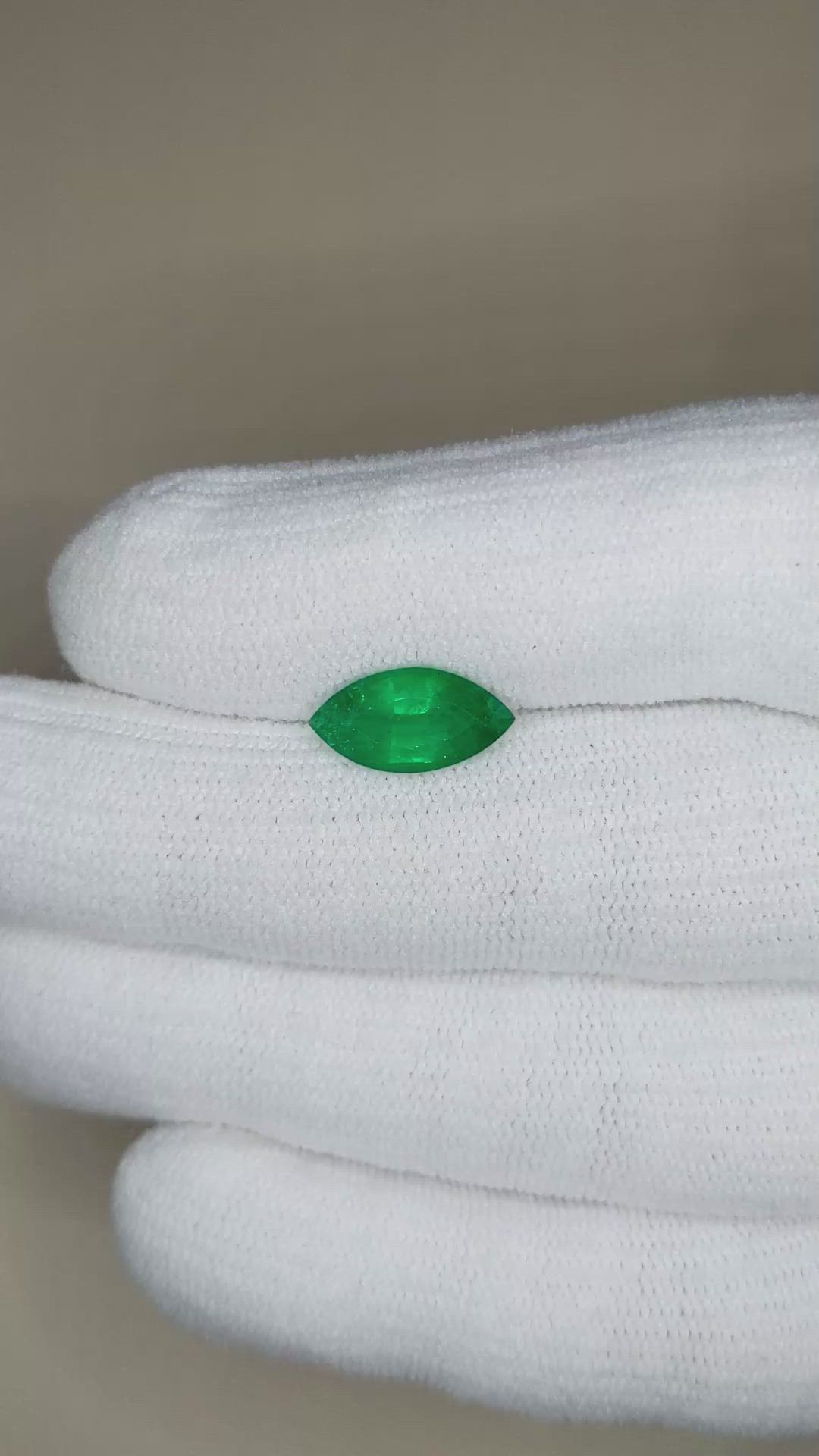 2.06 Ct. Emerald from Zambia Size Video