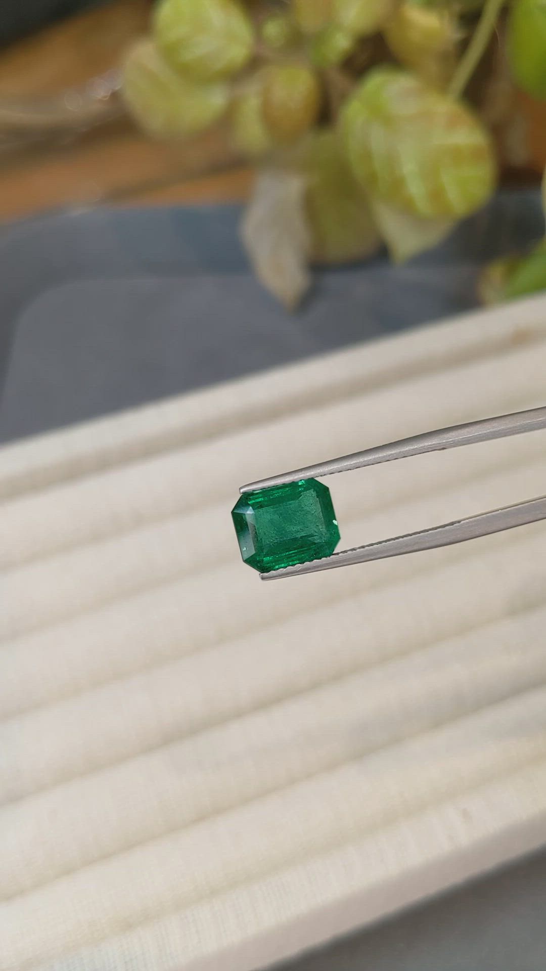 3.22 Ct. Emerald from Zambia Size Video