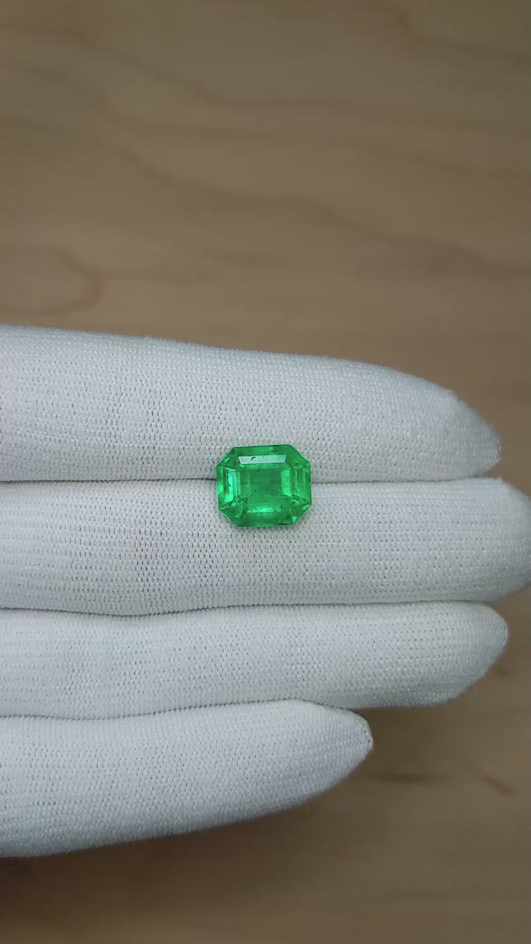 6.41 Ct. Emerald from Colombia Size Video
