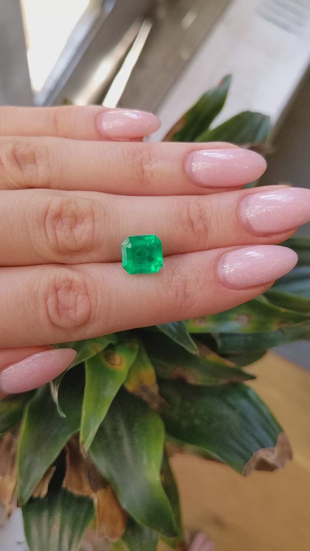 4.11 Ct. Emerald from Colombia Size Video