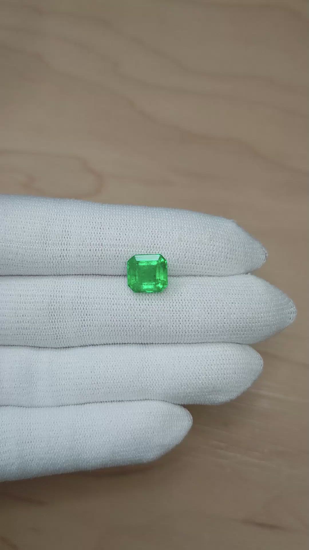 4.11 Ct. Emerald from Colombia Size Video