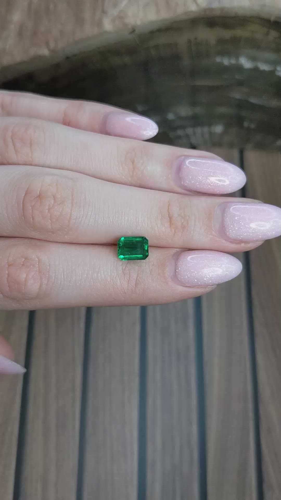 1.72 Ct. Emerald from Zambia Size Video
