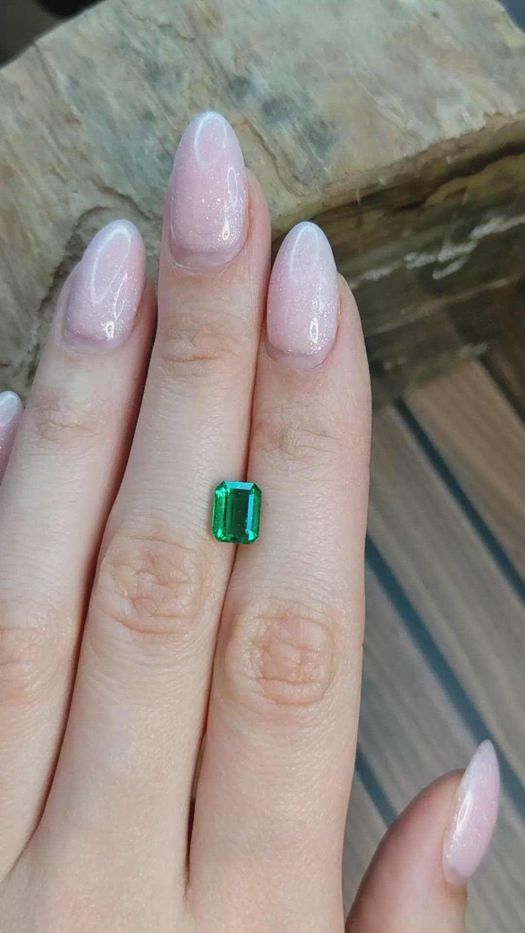 1.72 Ct. Emerald from Zambia Size Video