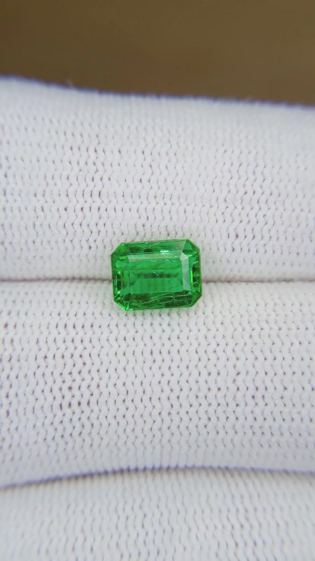 1.72 Ct. Emerald from Zambia Size Video