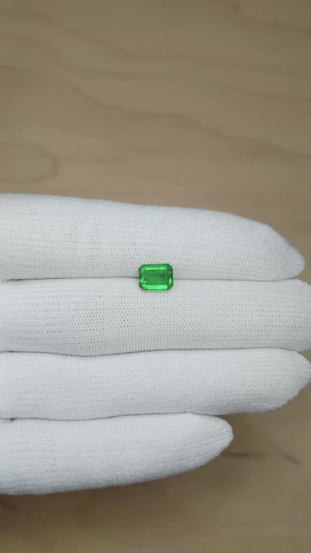 1.72 Ct. Emerald from Zambia Size Video