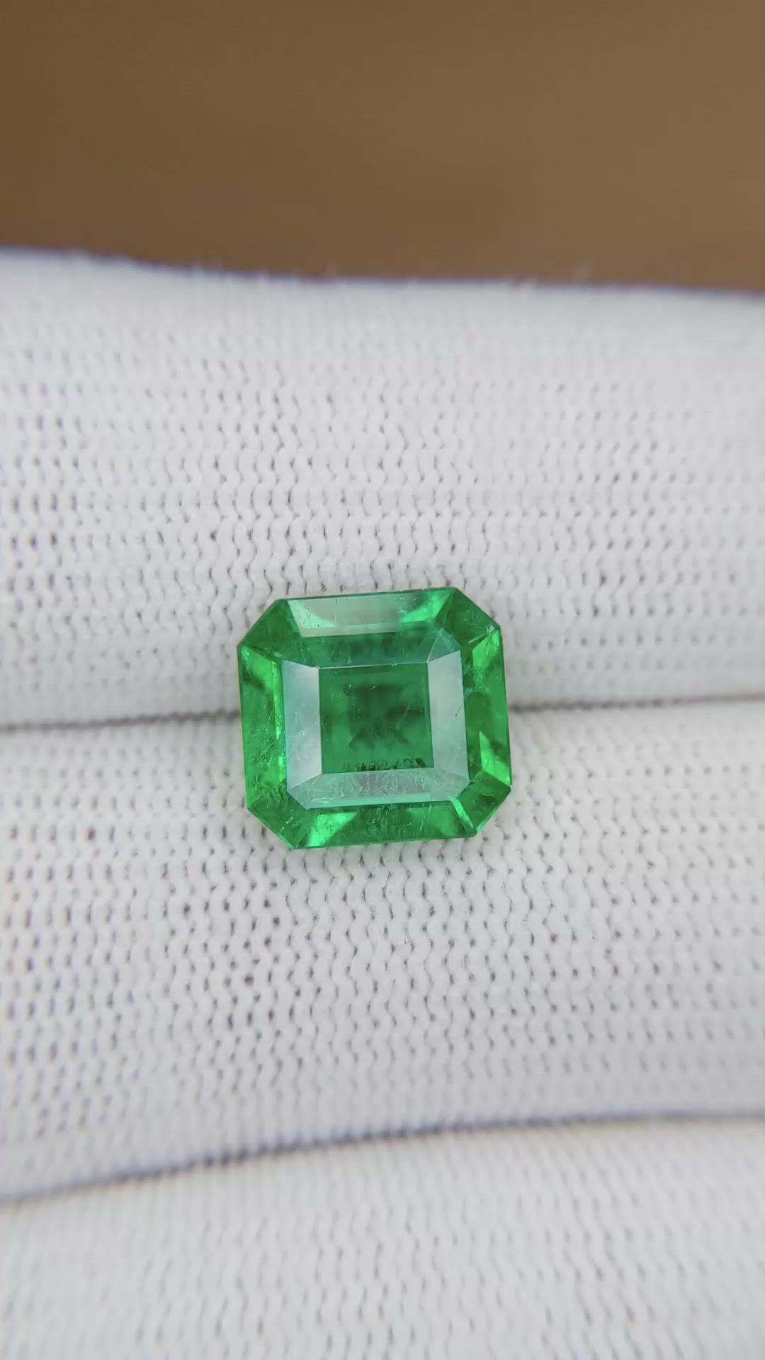 3.48 Ct. Emerald from Brazil Size Video