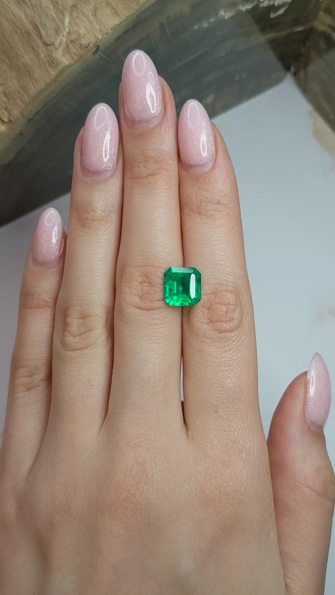 3.48 Ct. Emerald from Brazil Size Video