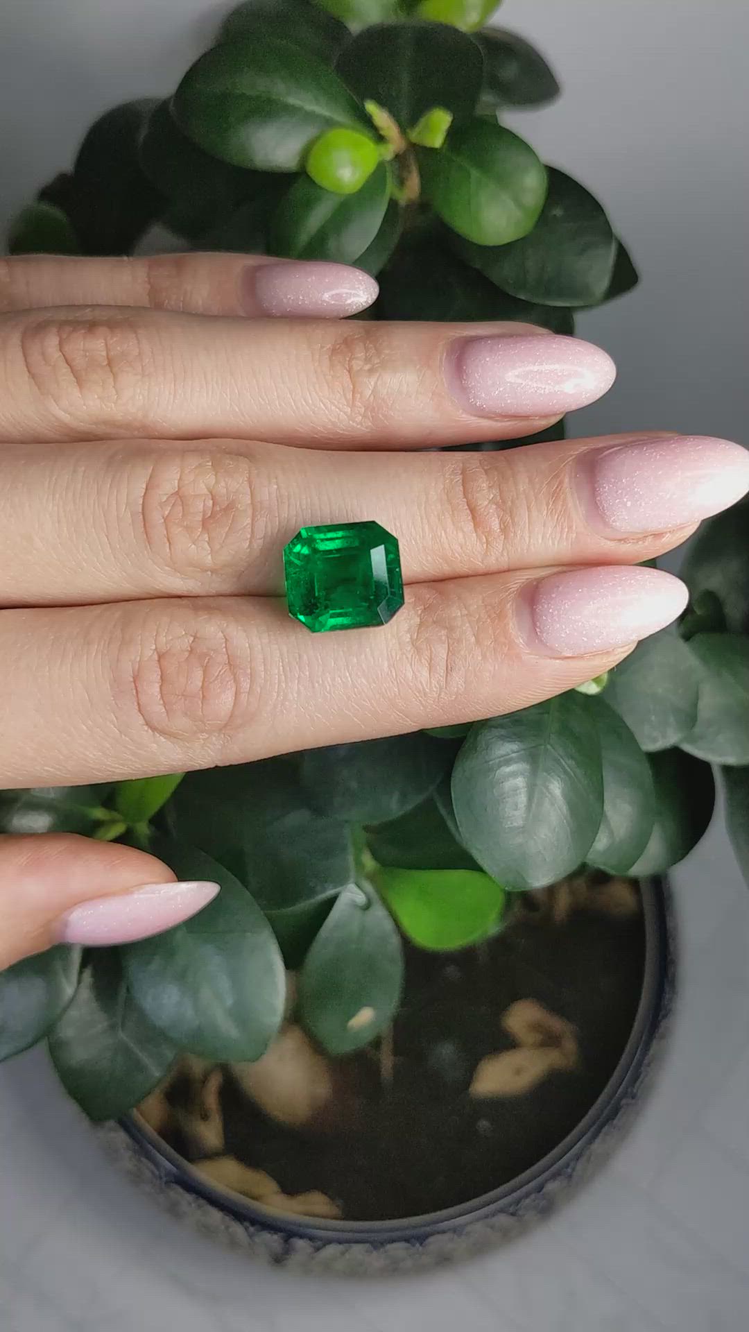 8.60 Ct. Emerald from Colombia Size Video
