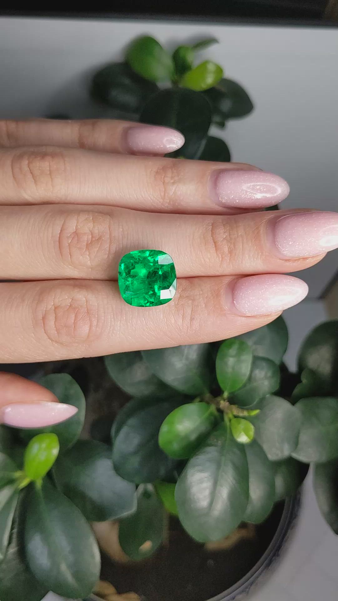 9.37 Ct. Emerald from Colombia Size Video
