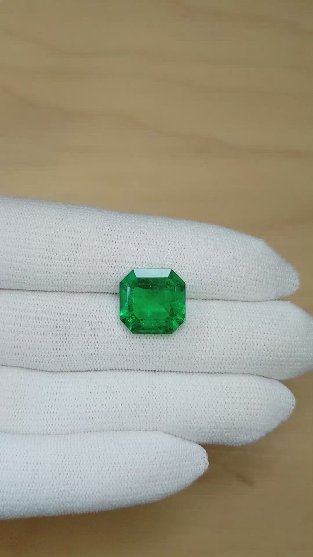 9.97 Ct. Emerald from Colombia Size Video