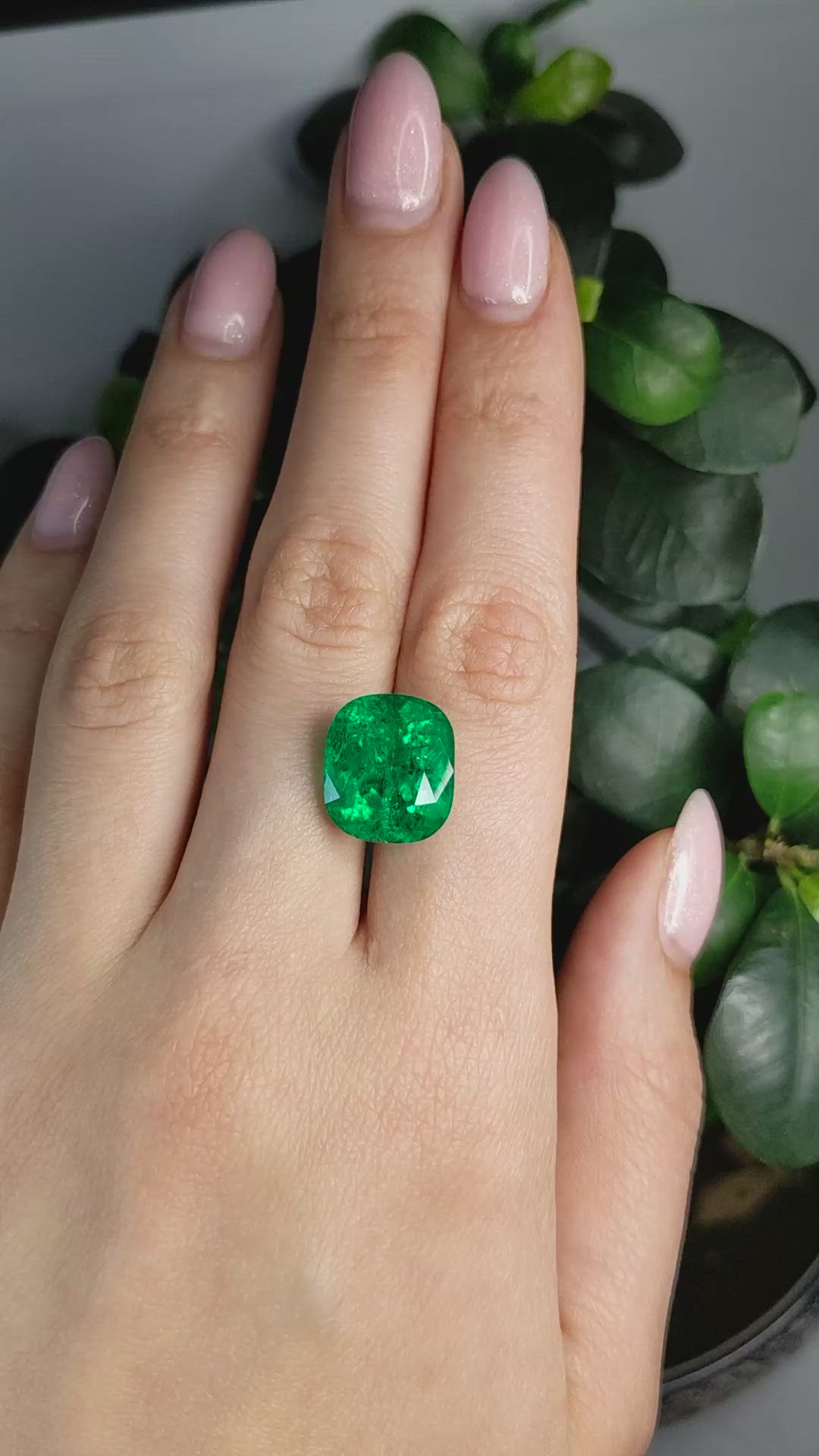 11.82 Ct. Emerald from Colombia Size Video