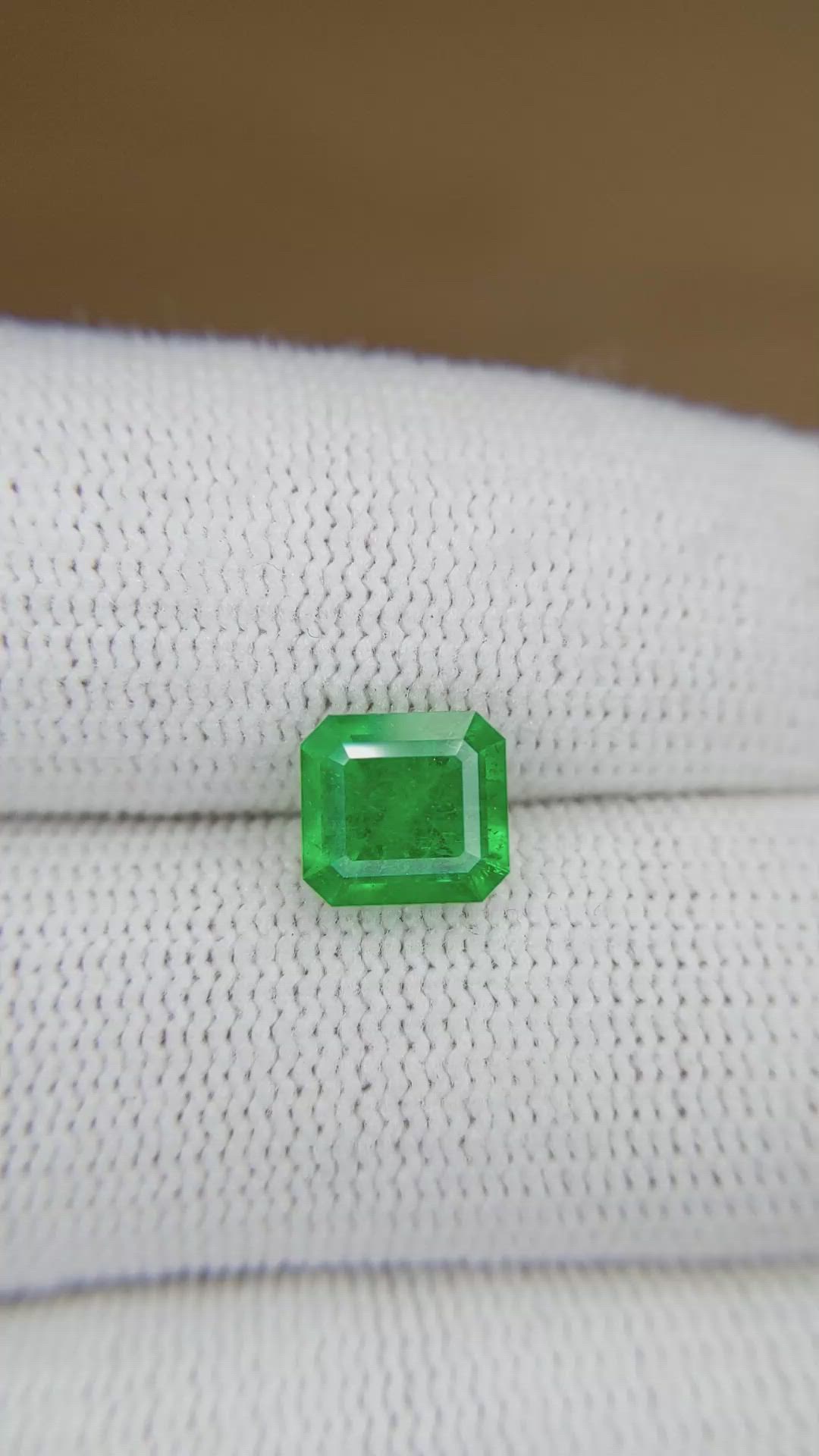 1.62 Ct. Emerald from Colombia Size Video