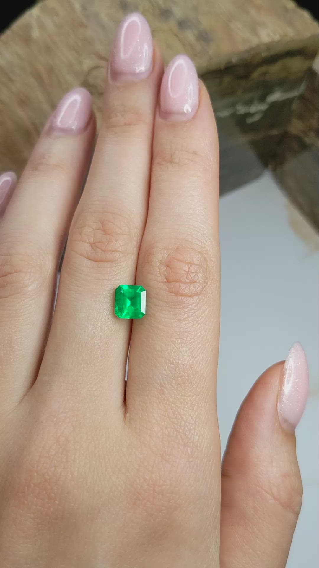 1.62 Ct. Emerald from Colombia Size Video