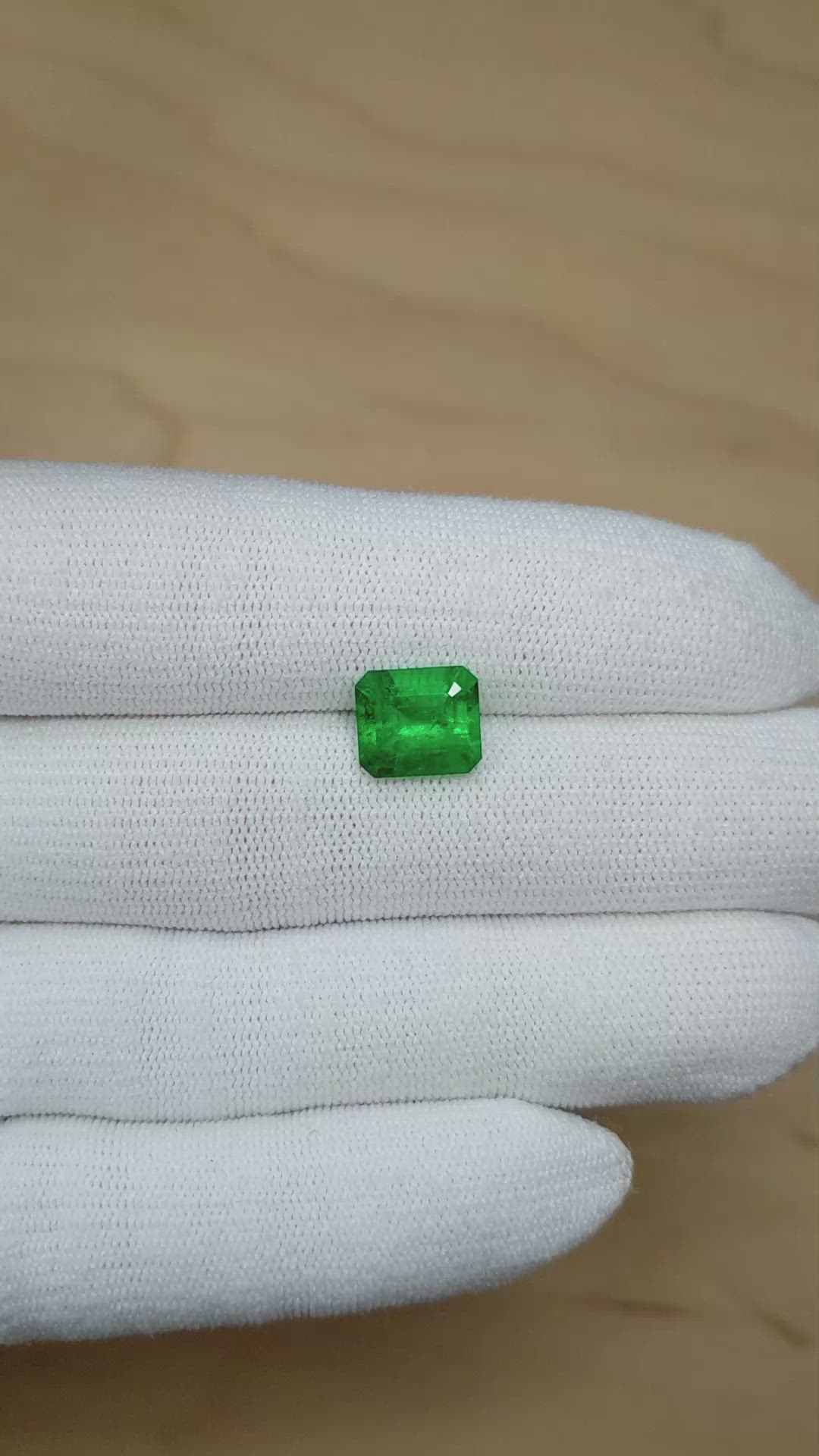 2.93 Ct. Emerald from Colombia Size Video