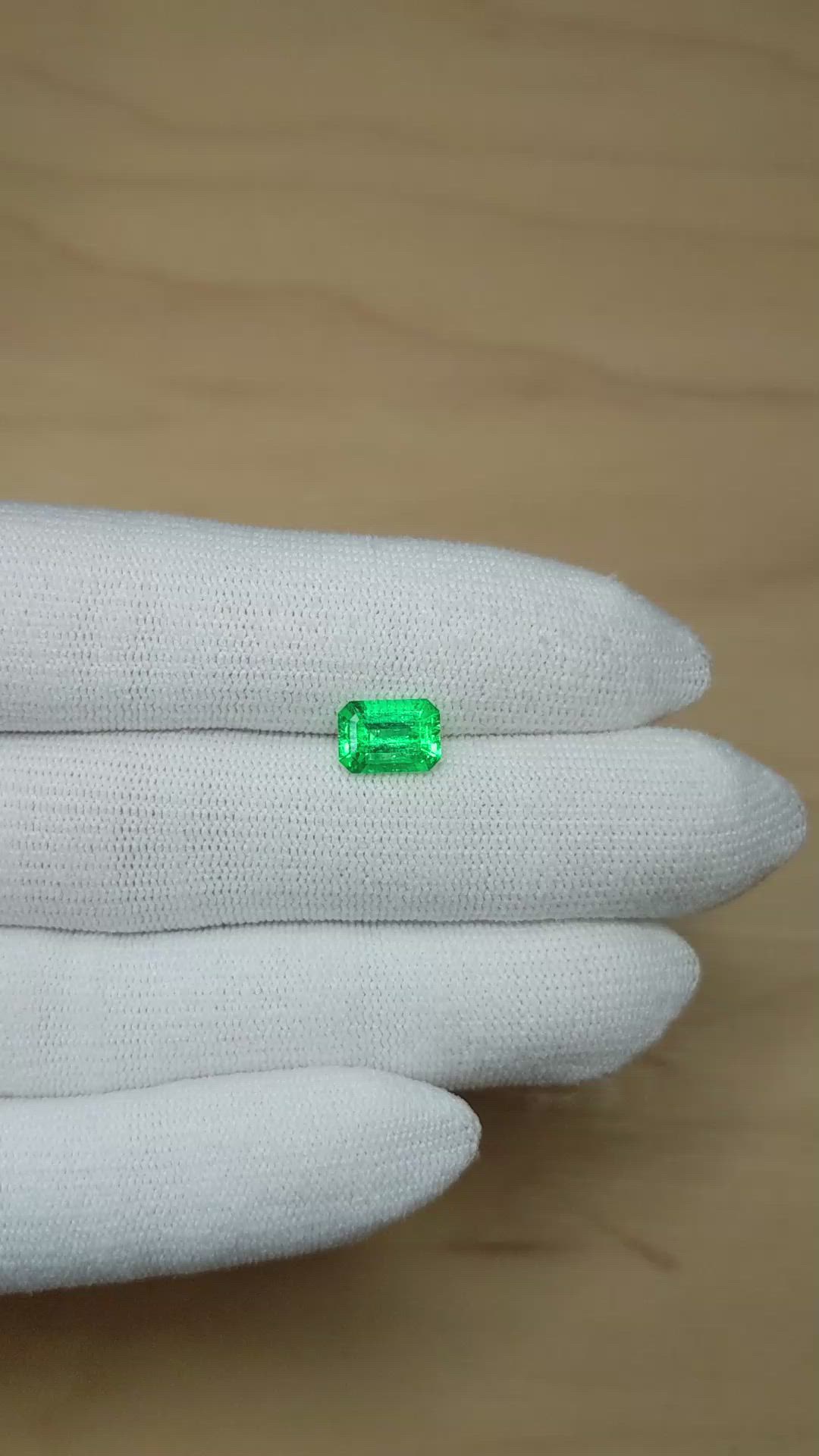 1.57 Ct. Emerald from Colombia Size Video