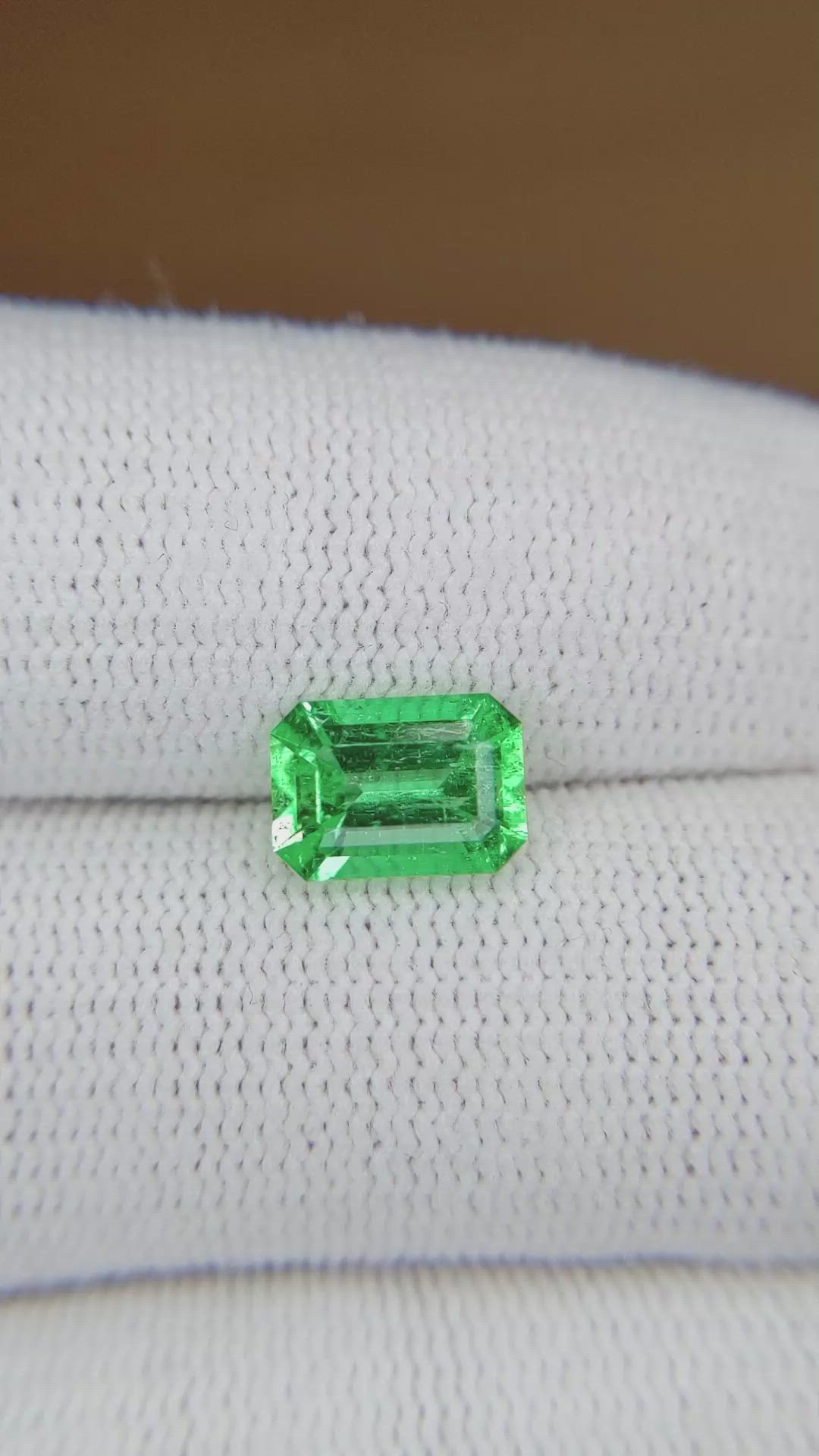 1.57 Ct. Emerald from Colombia Size Video