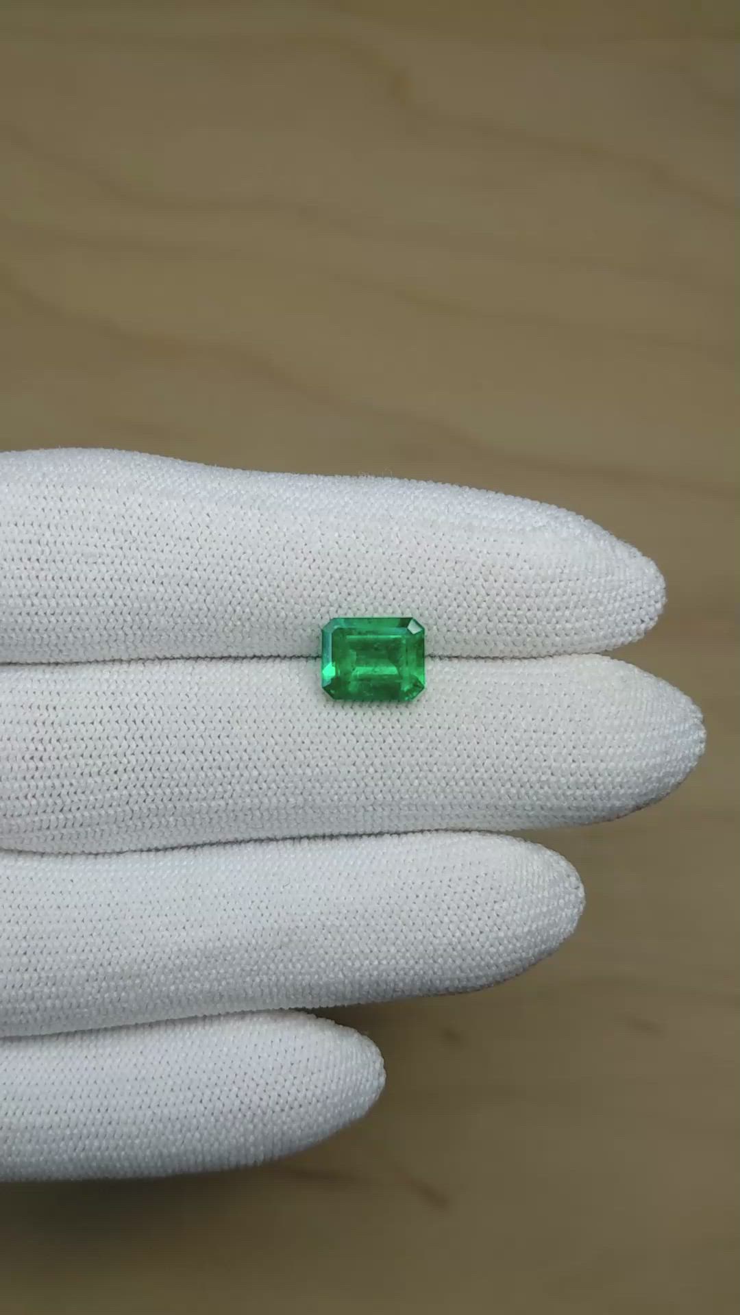 1.83 Ct. Emerald from Colombia Size Video
