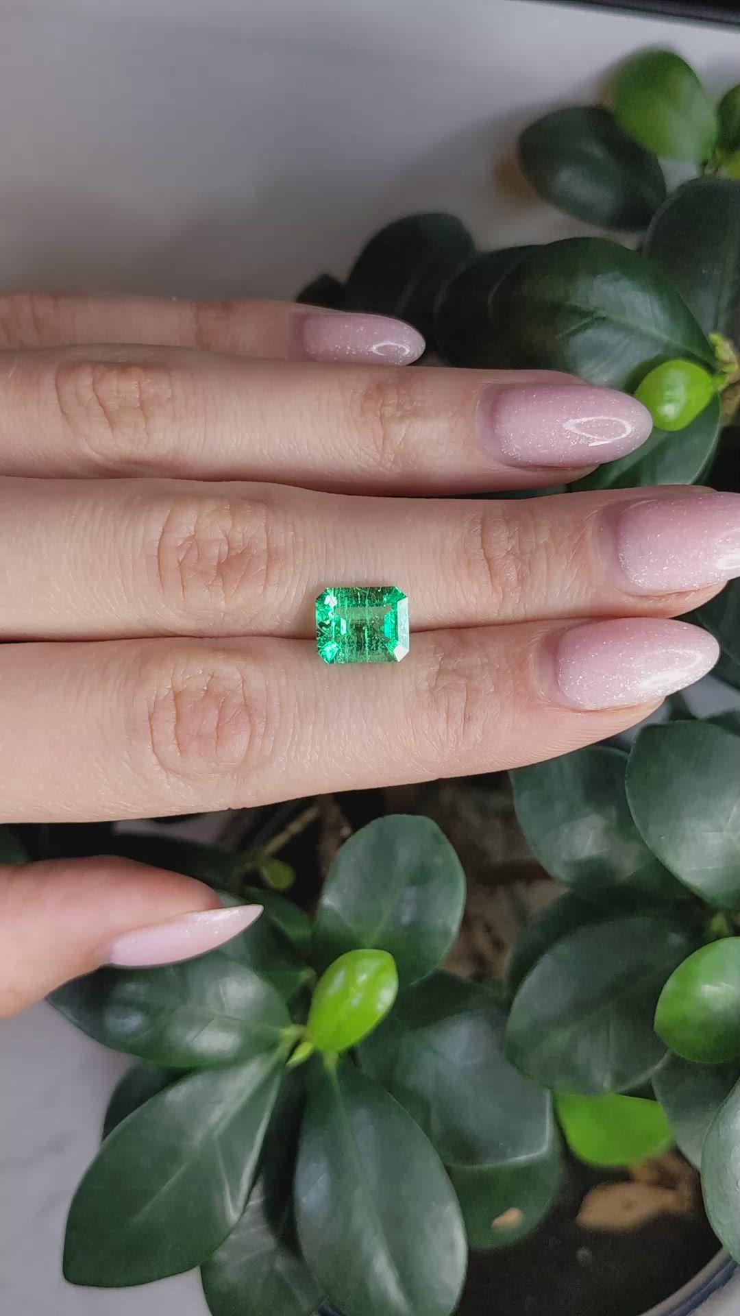 2.66 Ct. Emerald from Colombia Size Video
