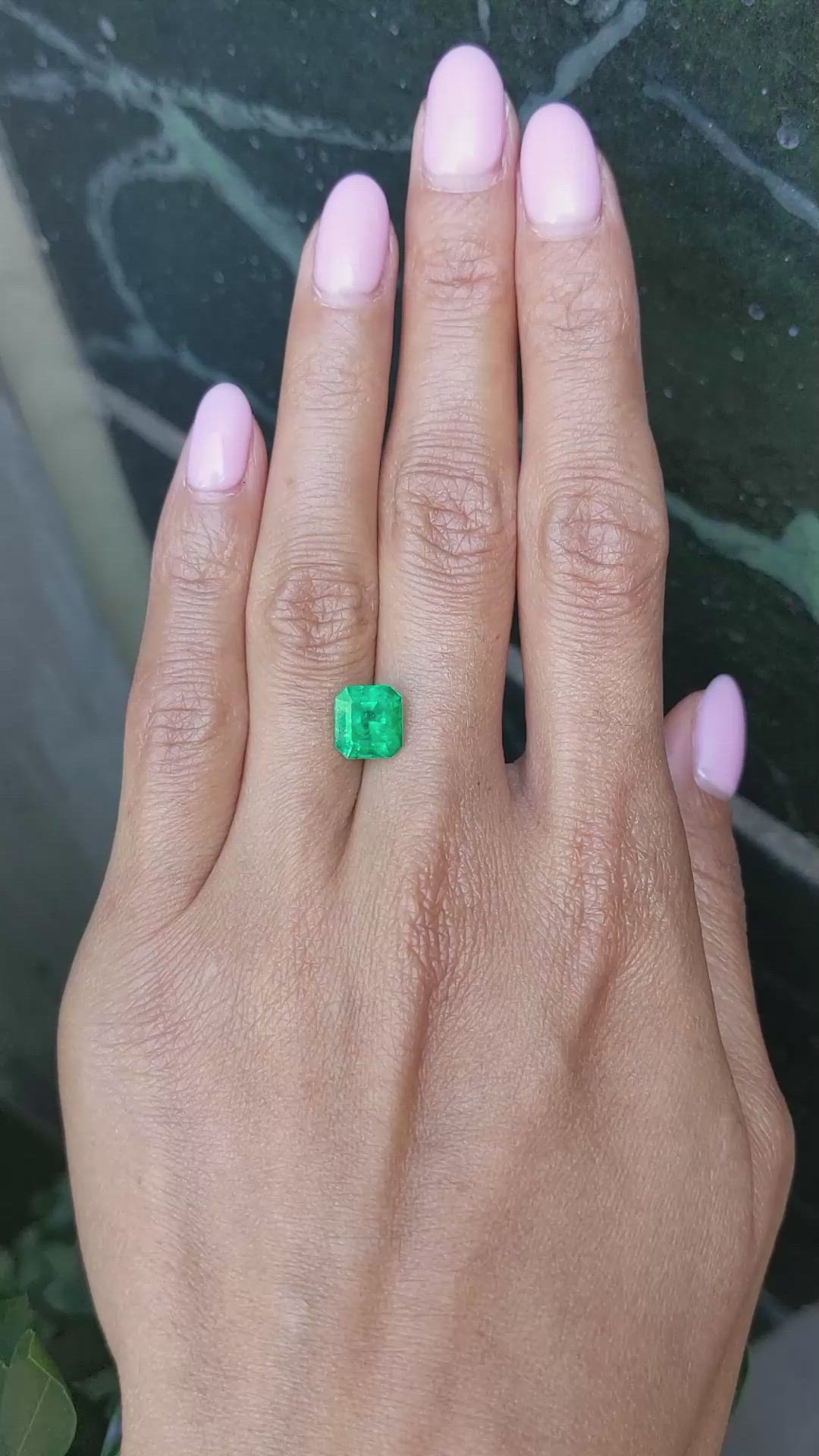 2.33 Ct. Emerald from Colombia Size Video