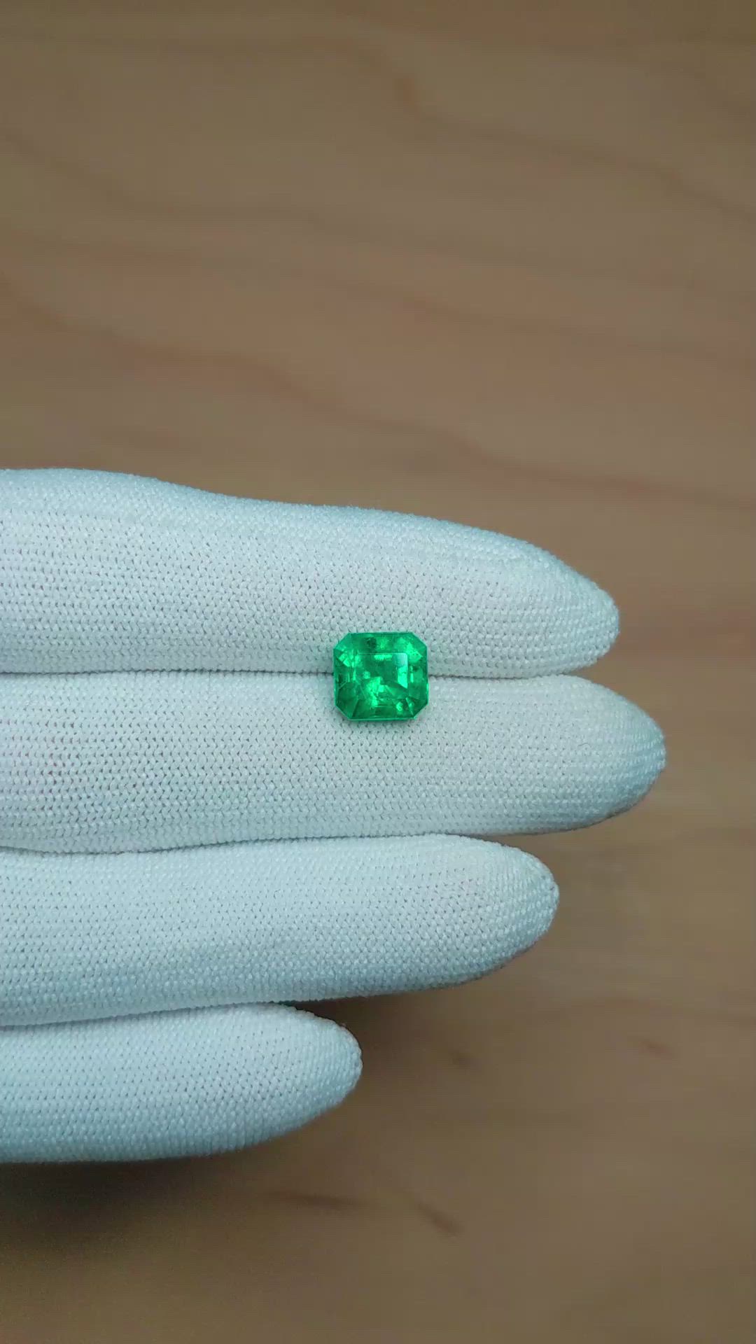 2.33 Ct. Emerald from Colombia Size Video