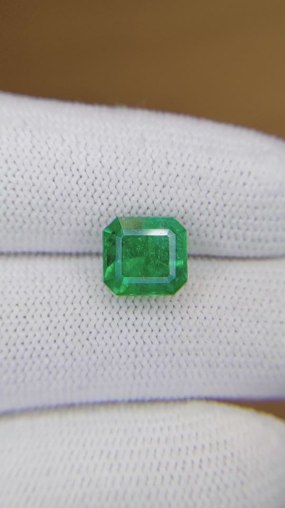 2.33 Ct. Emerald from Colombia Size Video