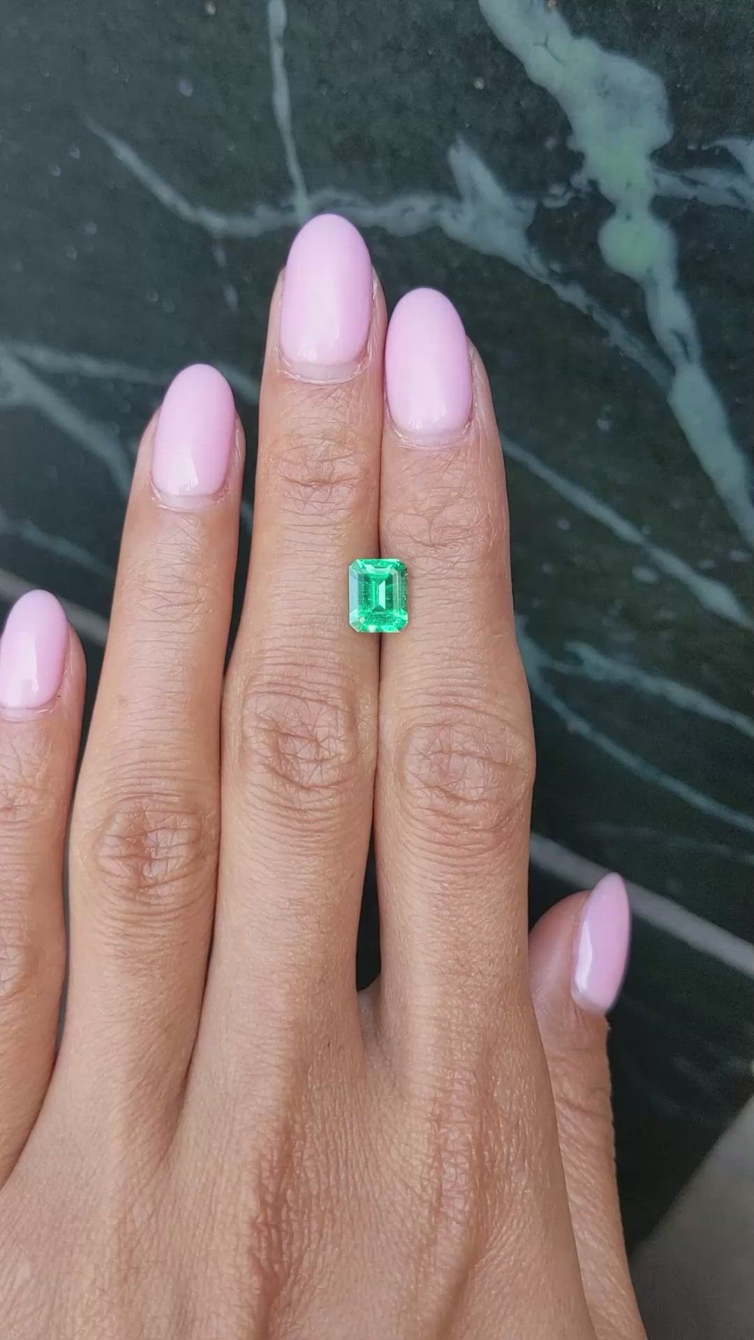 1.34 Ct. Emerald from Colombia Size Video