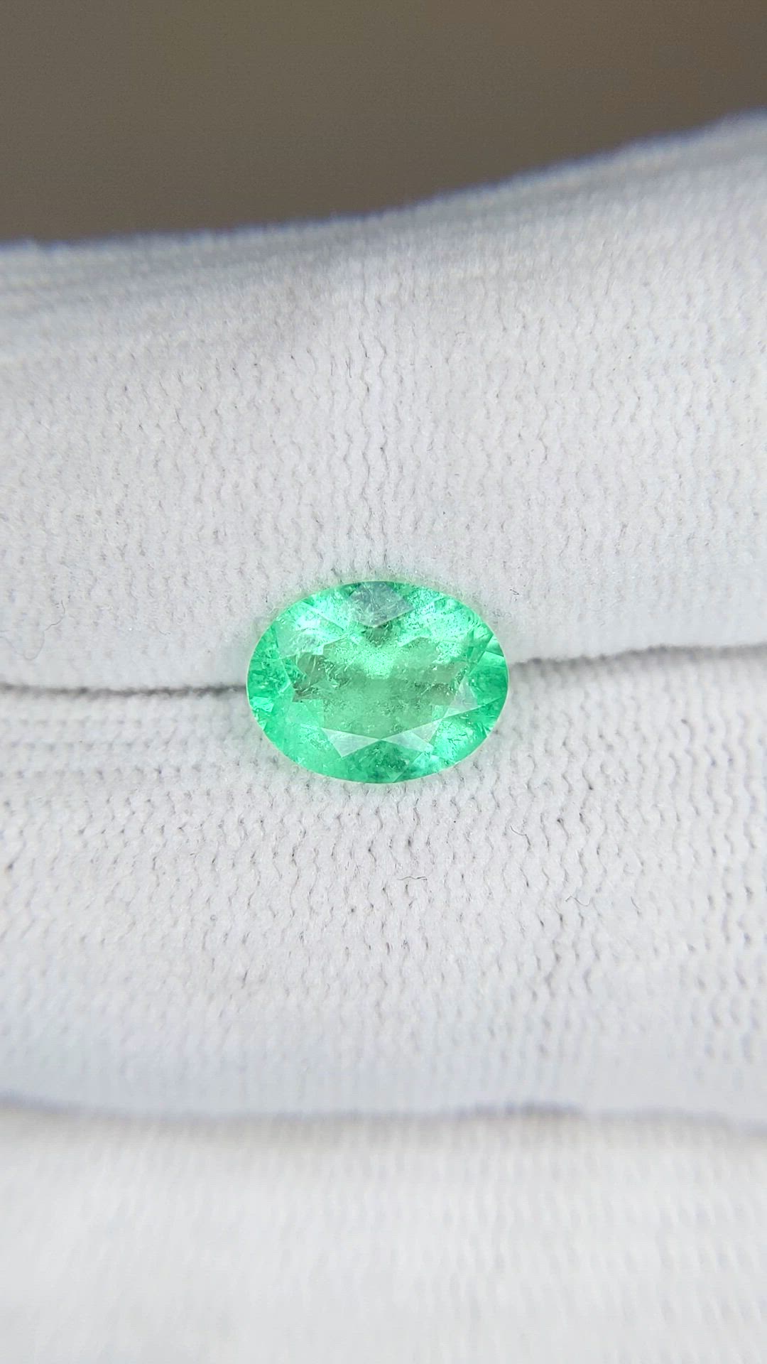 1.68 Ct. Emerald from Colombia Size Video