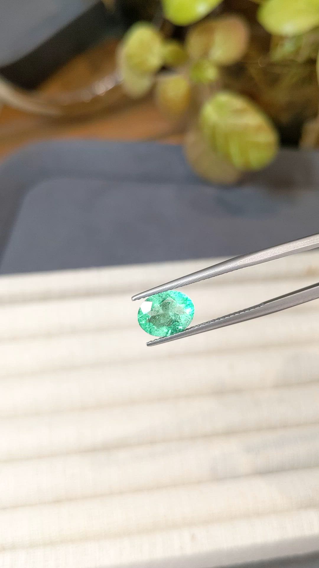 1.68 Ct. Emerald from Colombia Size Video