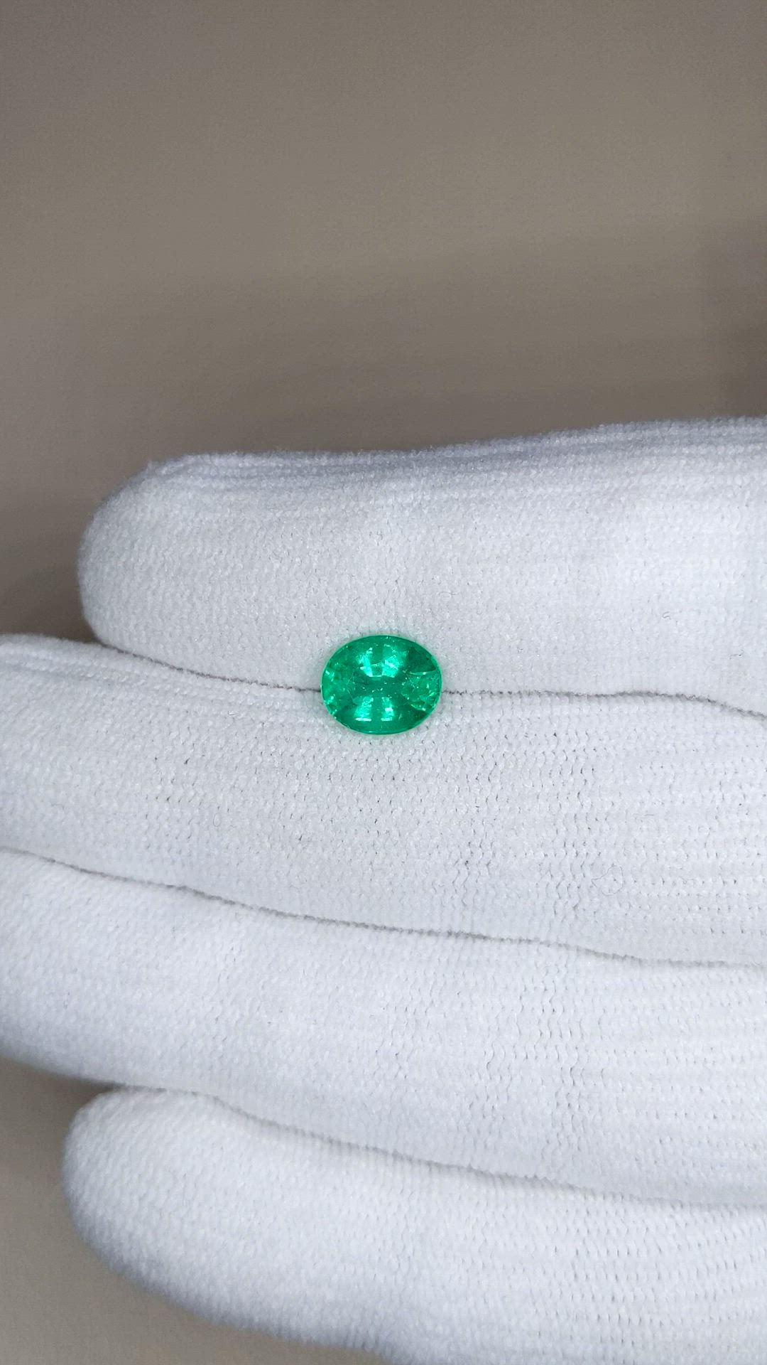 1.54 Ct. Emerald from Zambia Size Video