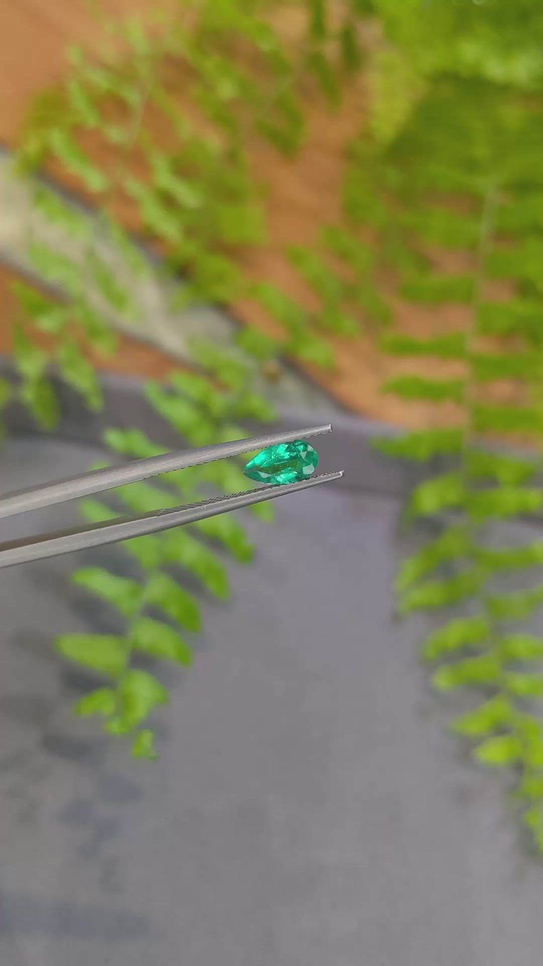 0.65 Ct. Emerald from Colombia Size Video