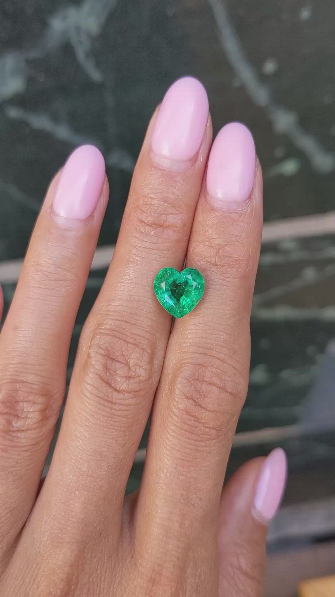 3.20 Ct. Emerald from Zambia Size Video