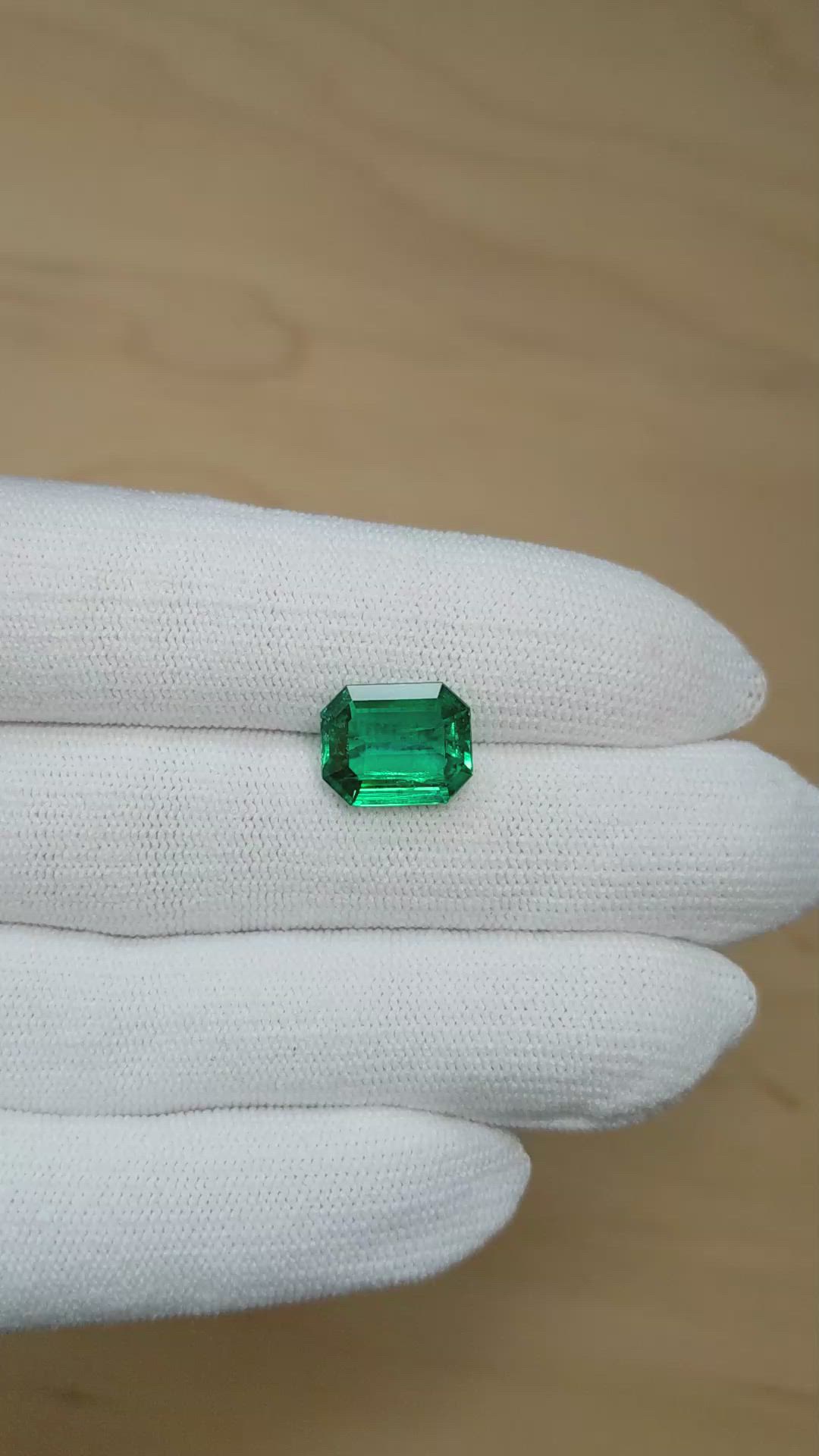 4.44 Ct. Emerald from Zambia Size Video