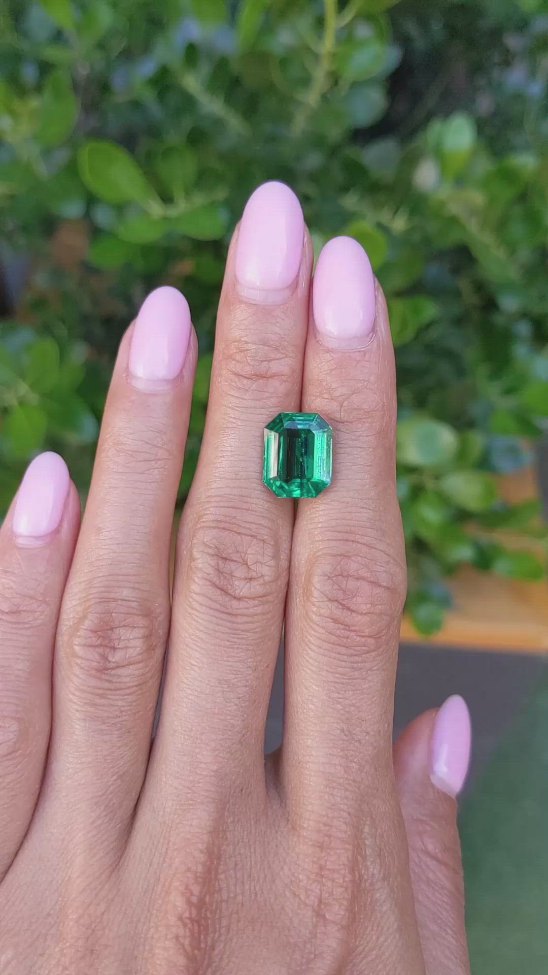 4.44 Ct. Emerald from Zambia Size Video